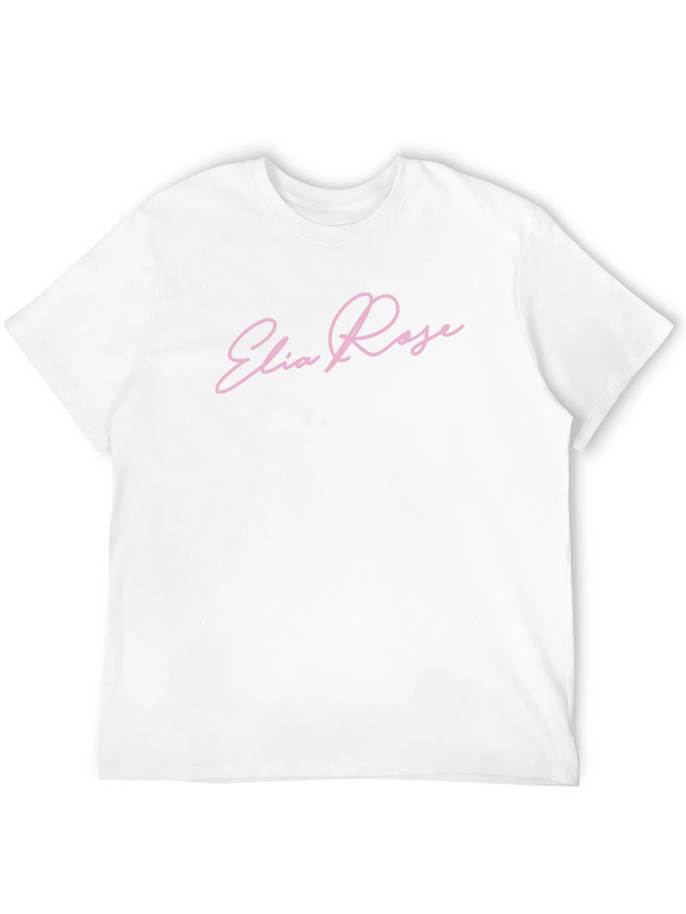 Elia Rose Pink Script T-Shirt - Stylish Casual Wear