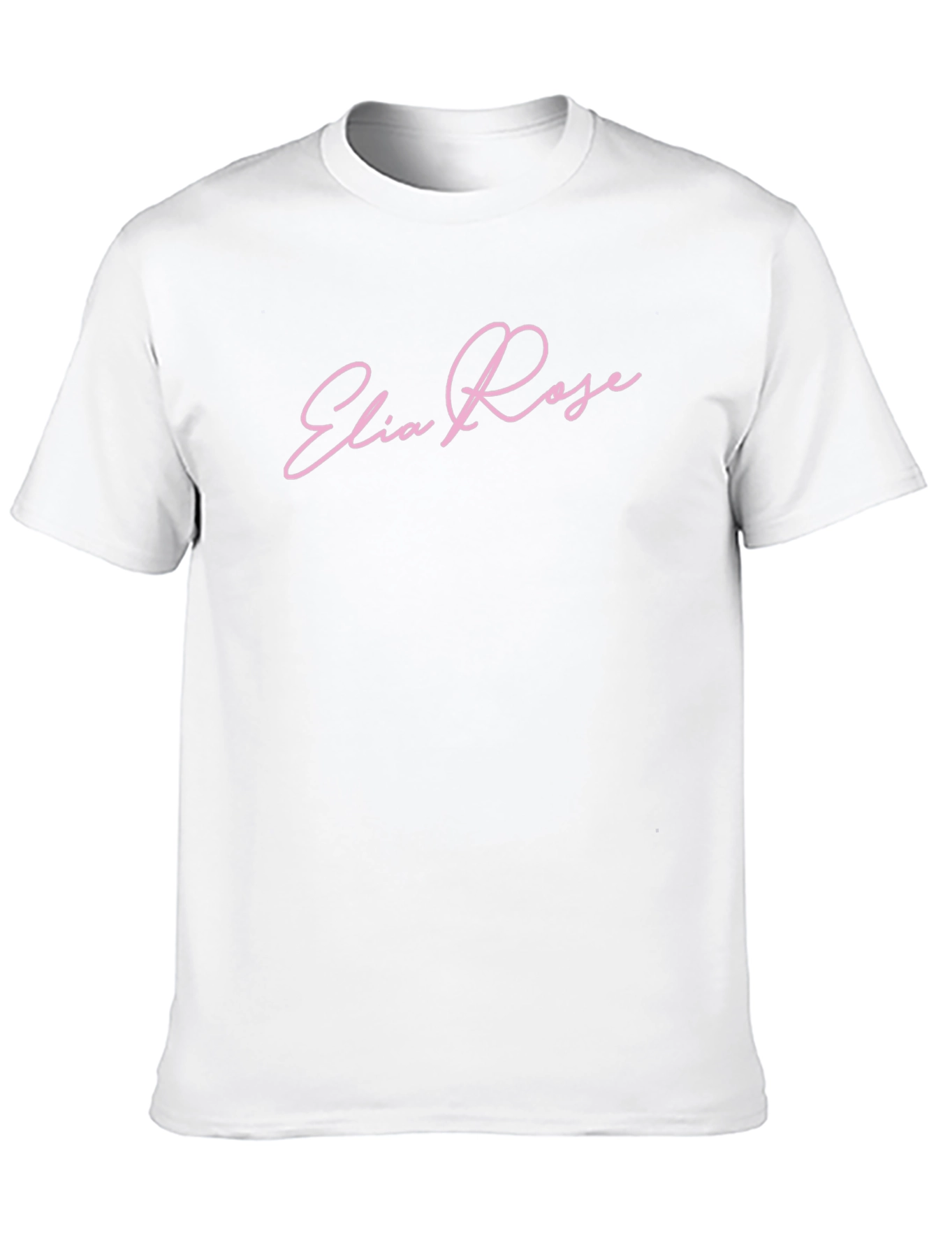Elia Rose Pink Script T-Shirt - Stylish Casual Wear