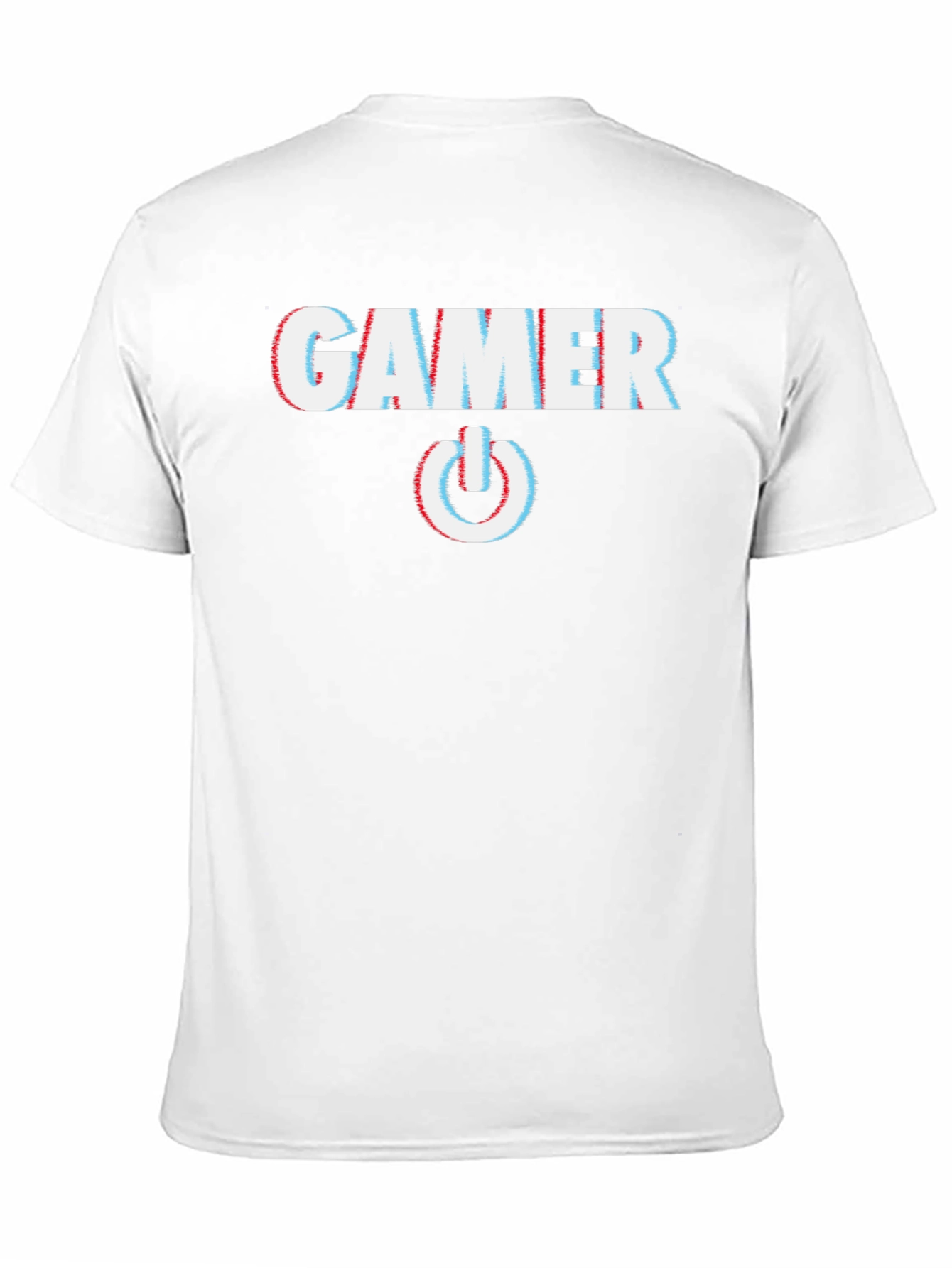 Gamer Glitch Style T-Shirt - Black