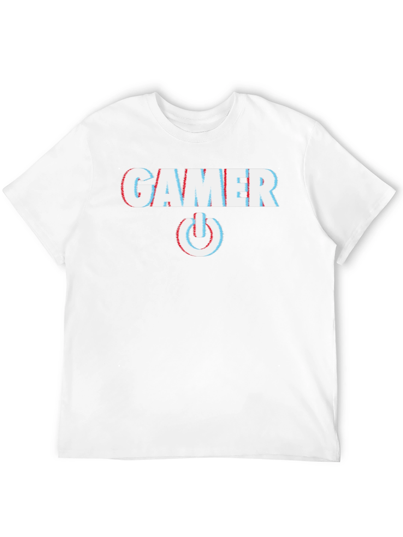 Gamer Glitch Style T-Shirt - Black