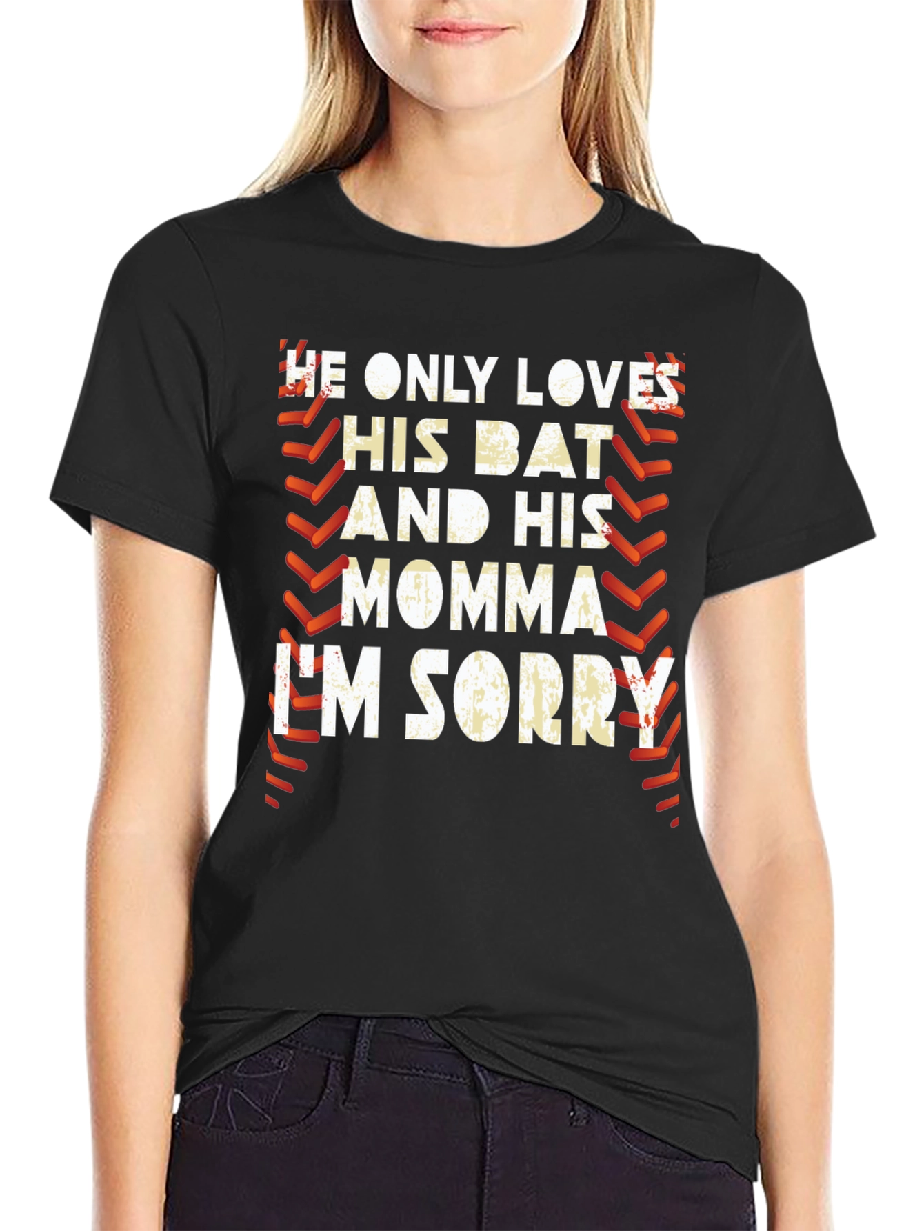 He Only Loves His Bat Momma T-Shirt