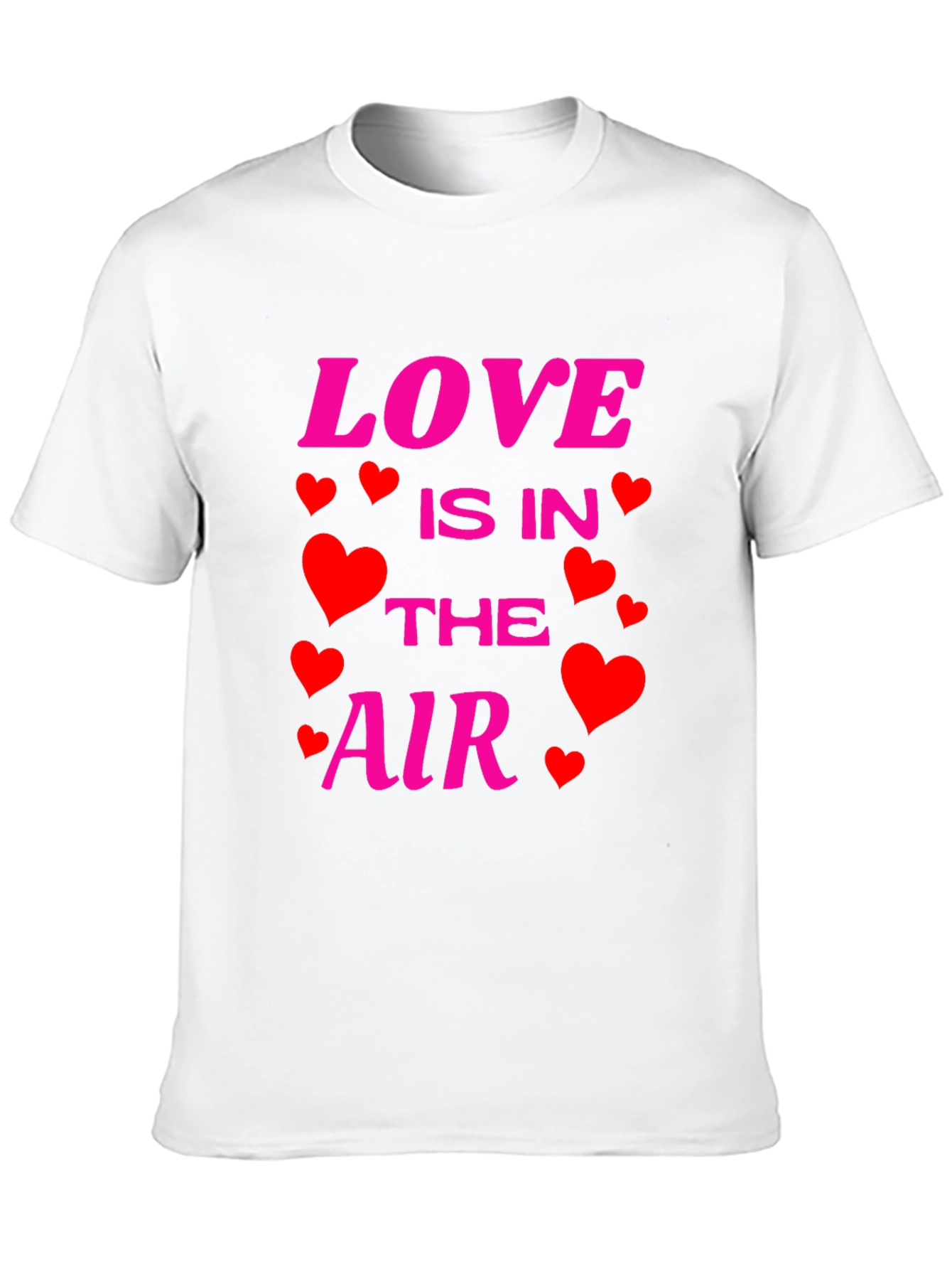 Love Is In The Air Valentines Day Black T-Shirt