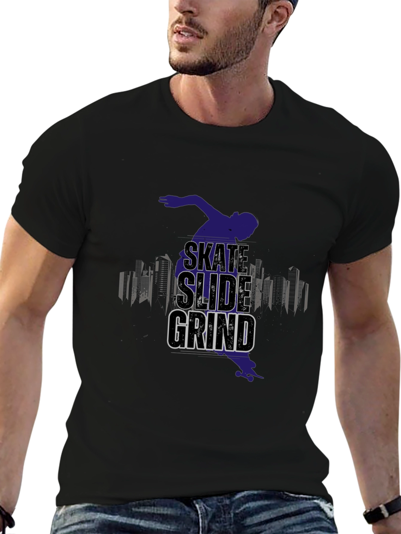 Skate Slide Grind Black T-Shirt