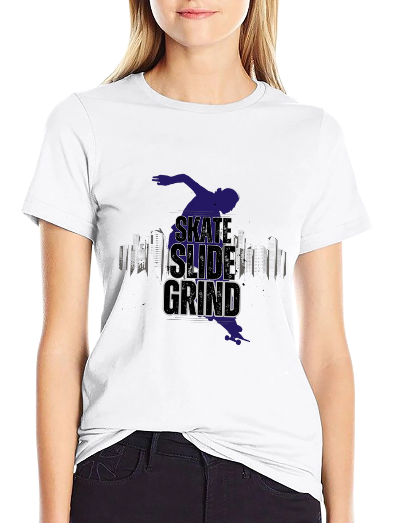 Skate Slide Grind Black T-Shirt