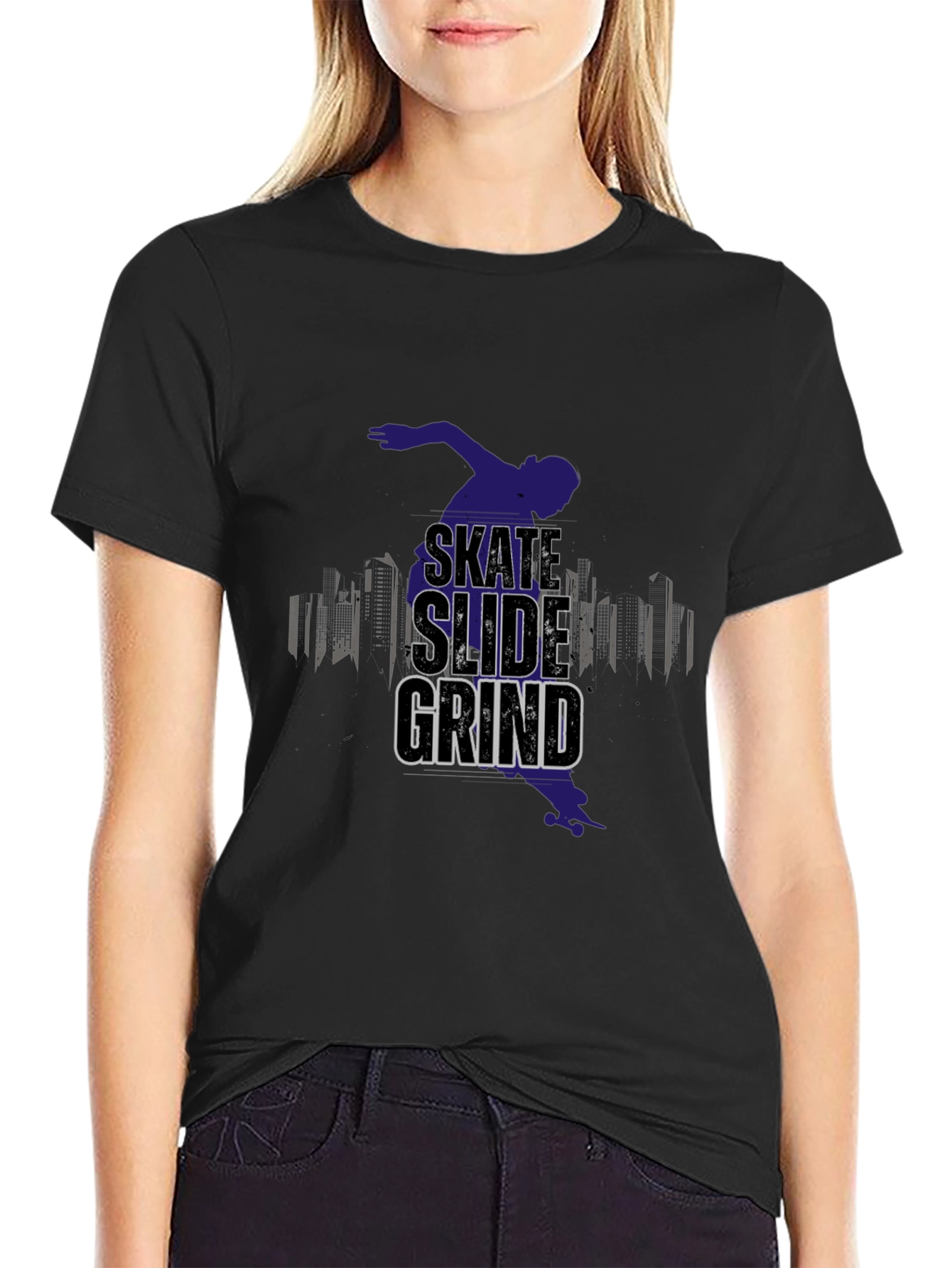Skate Slide Grind Black T-Shirt