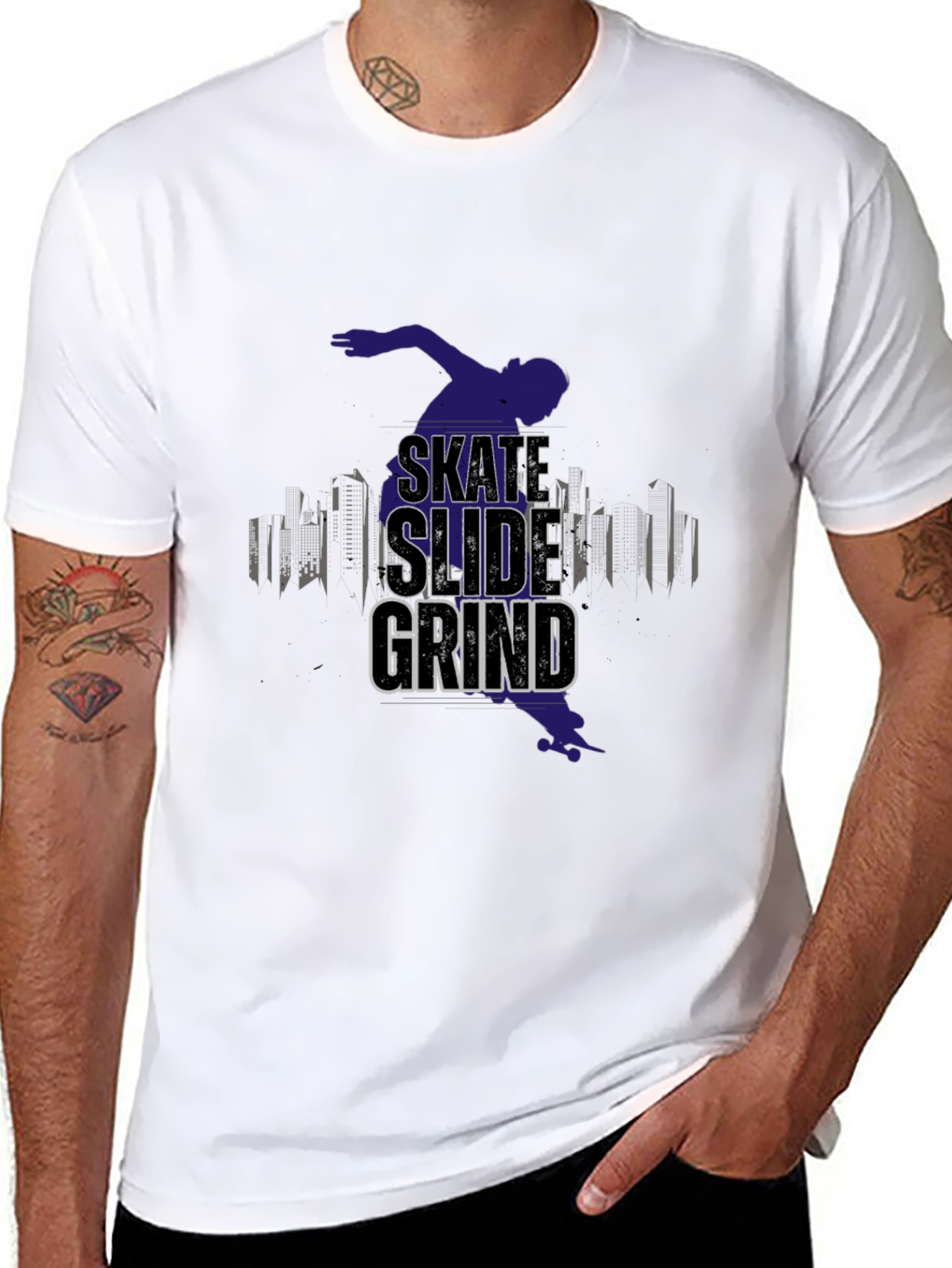 Skate Slide Grind Black T-Shirt