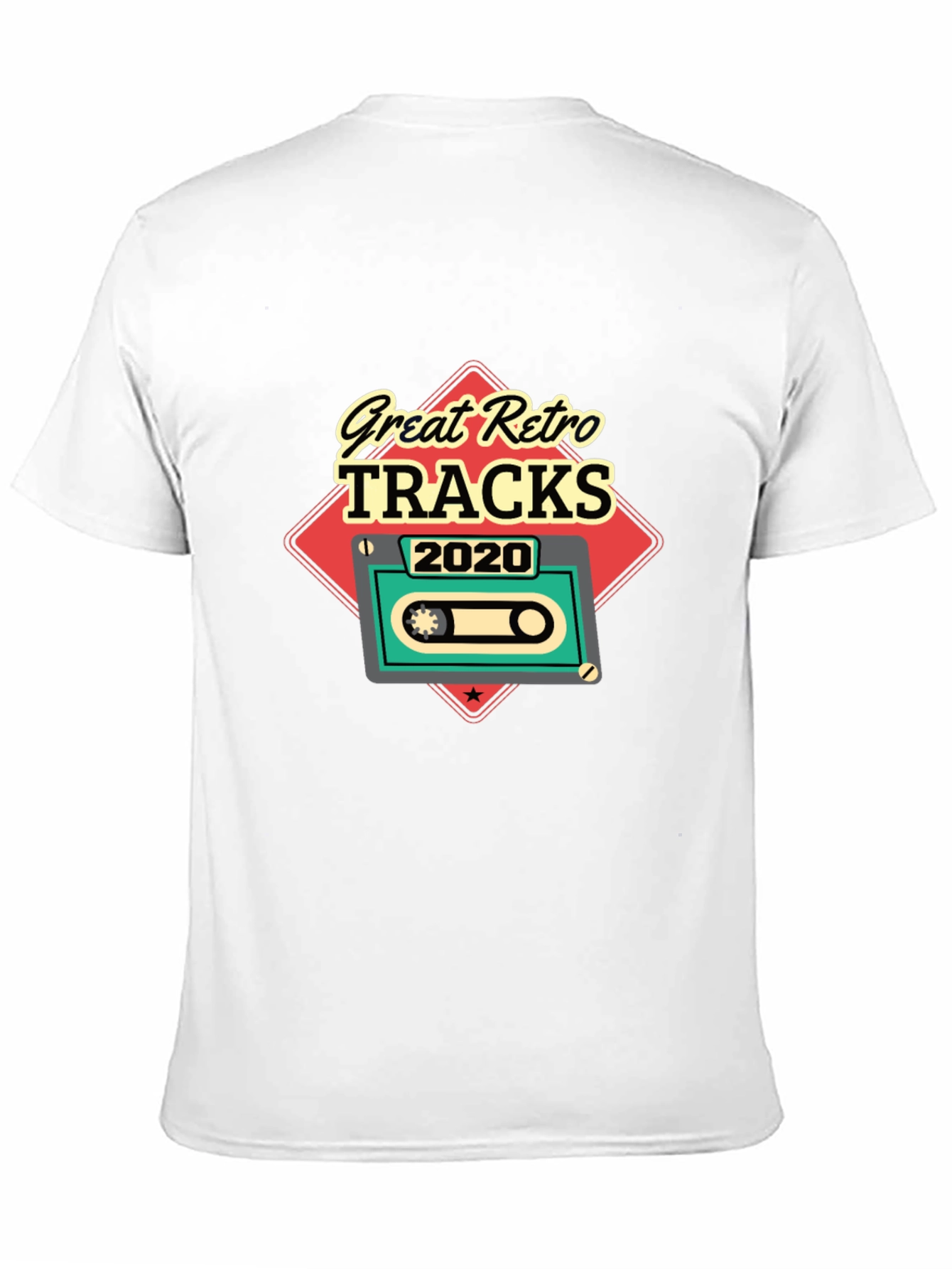 Great Retro Tracks 2020 Black Graphic T-Shirt