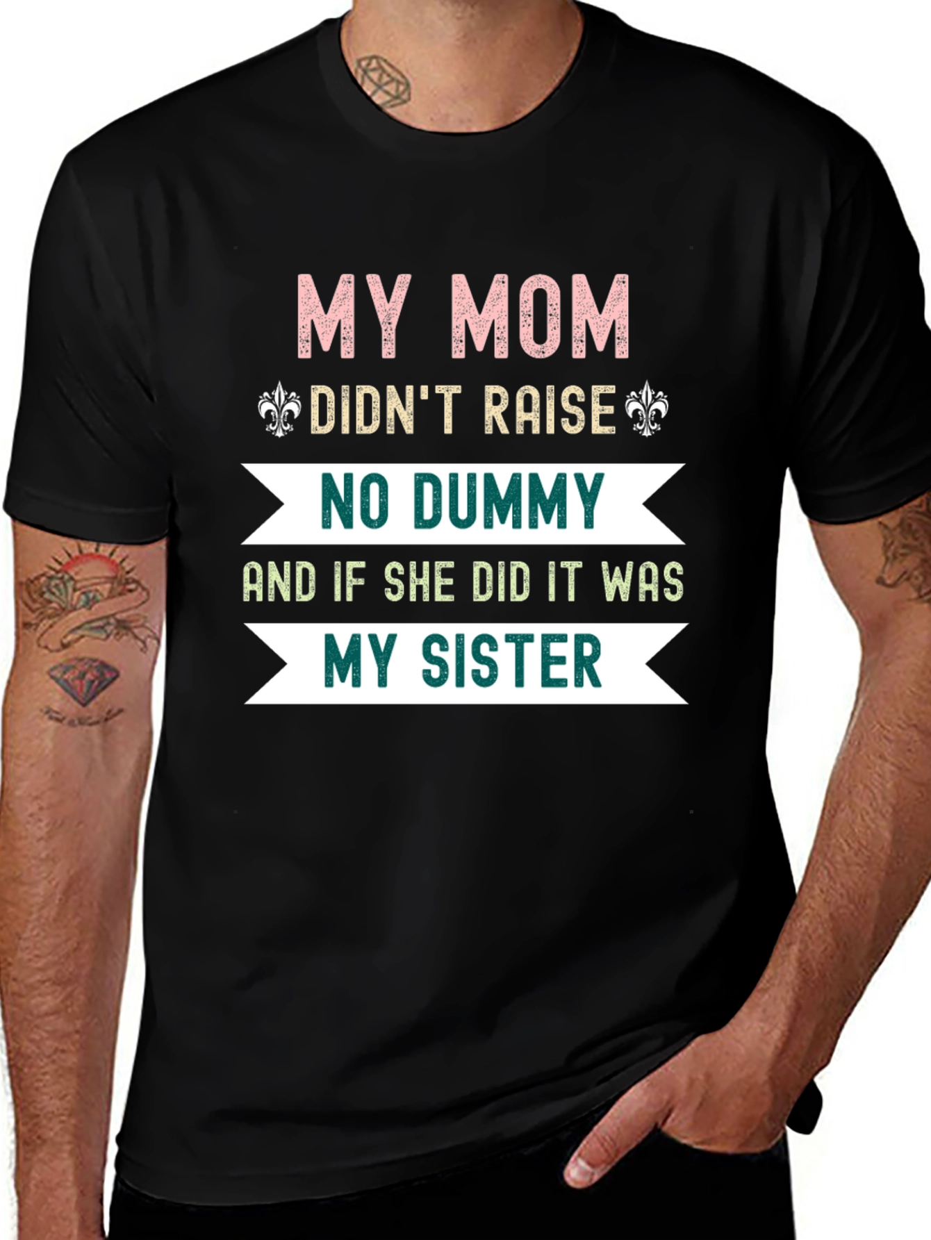 Funny Mom & Sister Graphic Tee