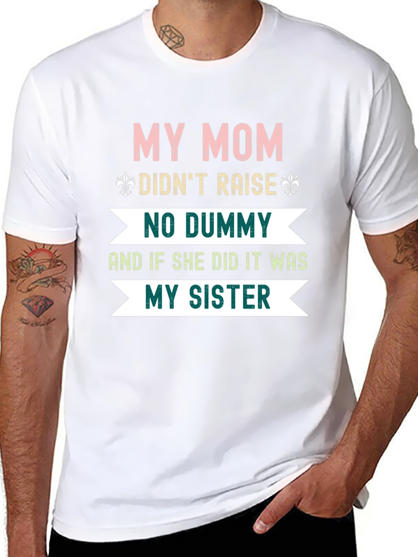 Funny Mom & Sister Graphic Tee