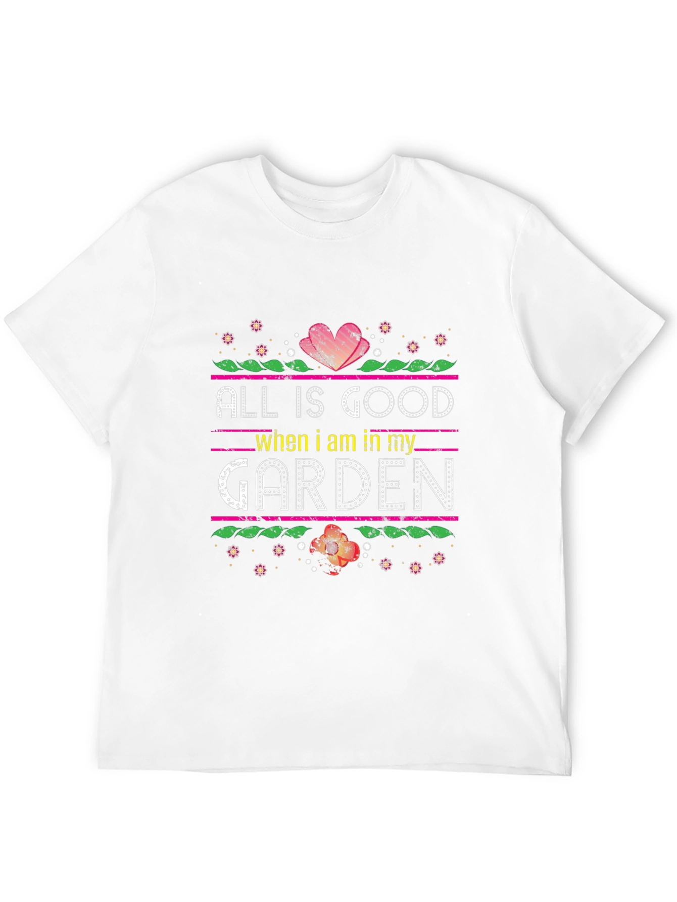 All Is Good Garden T-Shirt Black