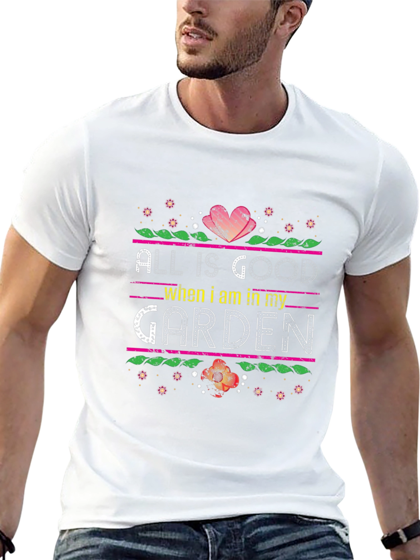All Is Good Garden T-Shirt Black