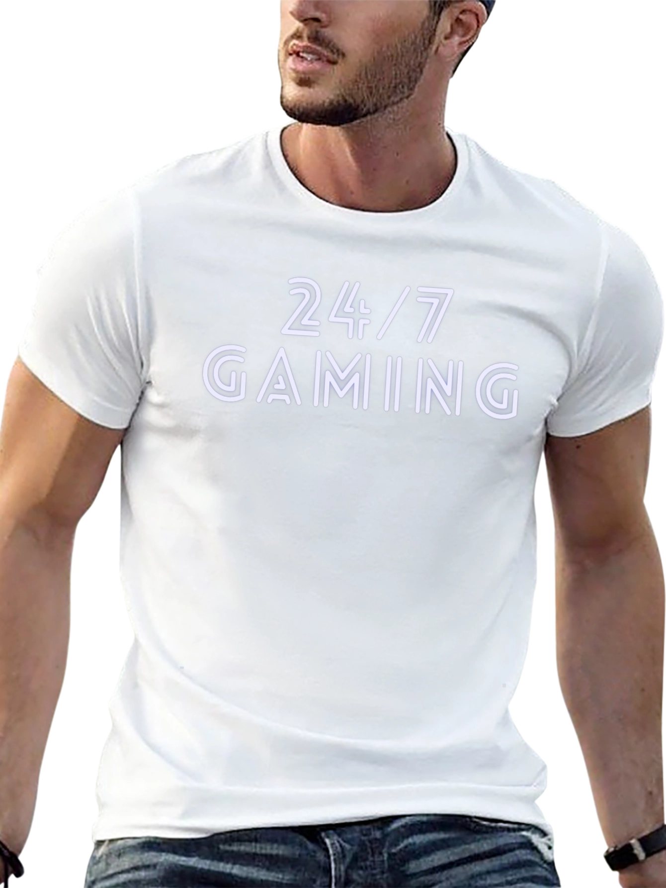24/7 Gaming Black T-Shirt