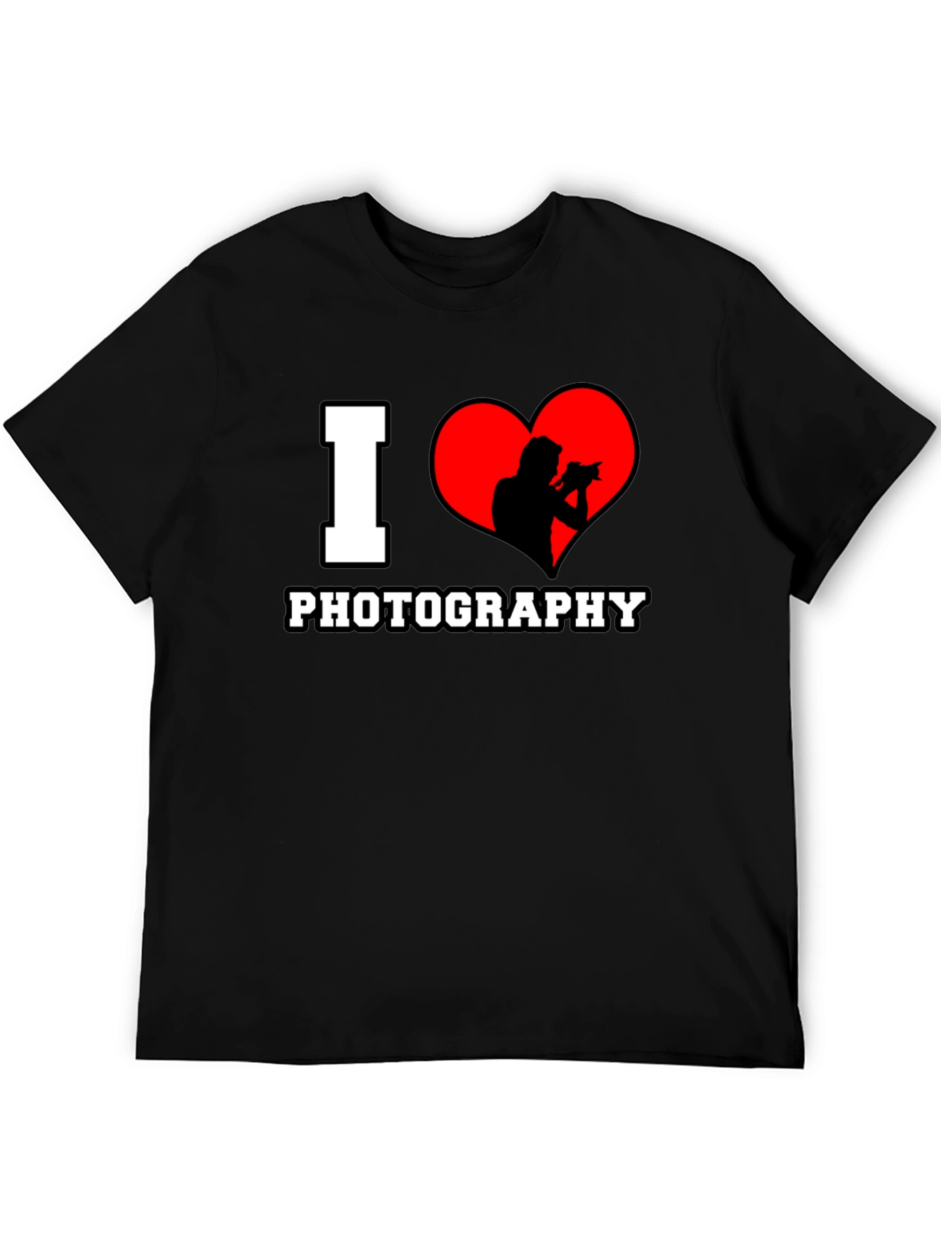 I Heart Photography Black T-Shirt