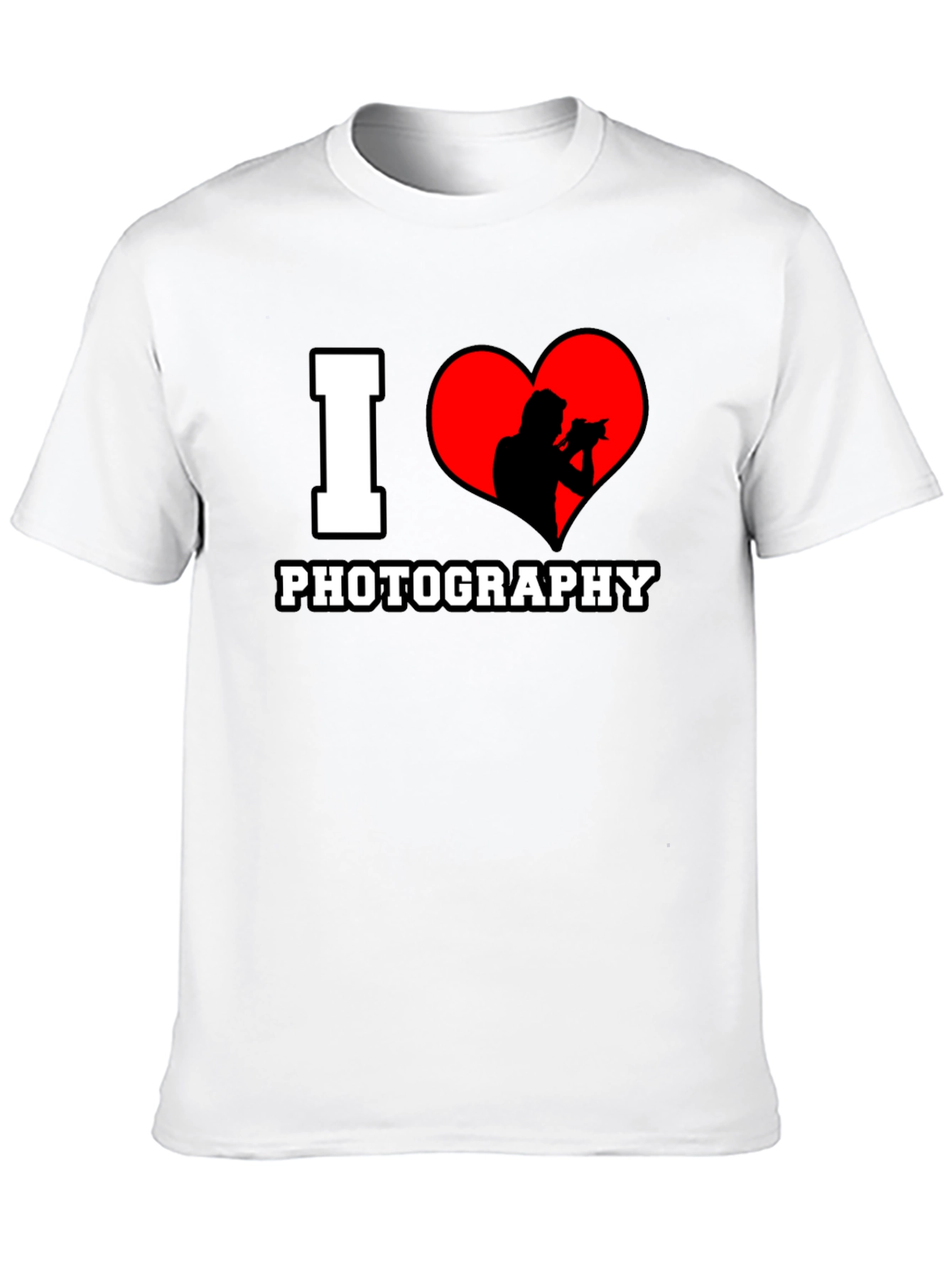 I Heart Photography Black T-Shirt