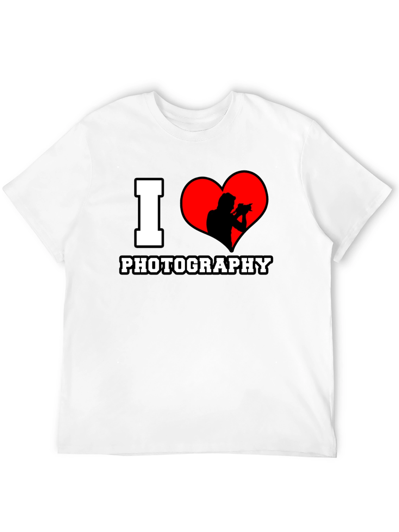 I Heart Photography Black T-Shirt