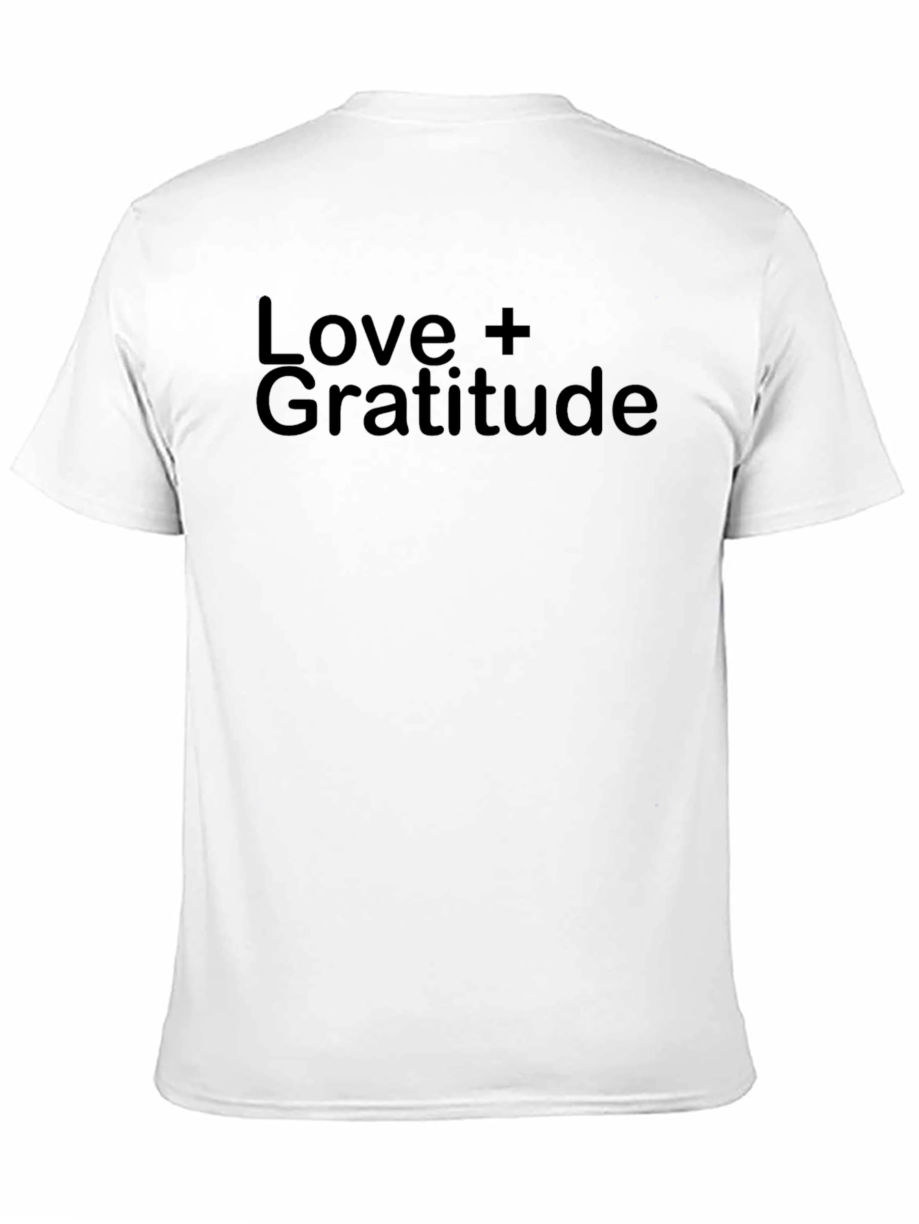 Love + Gratitude Black T-Shirt