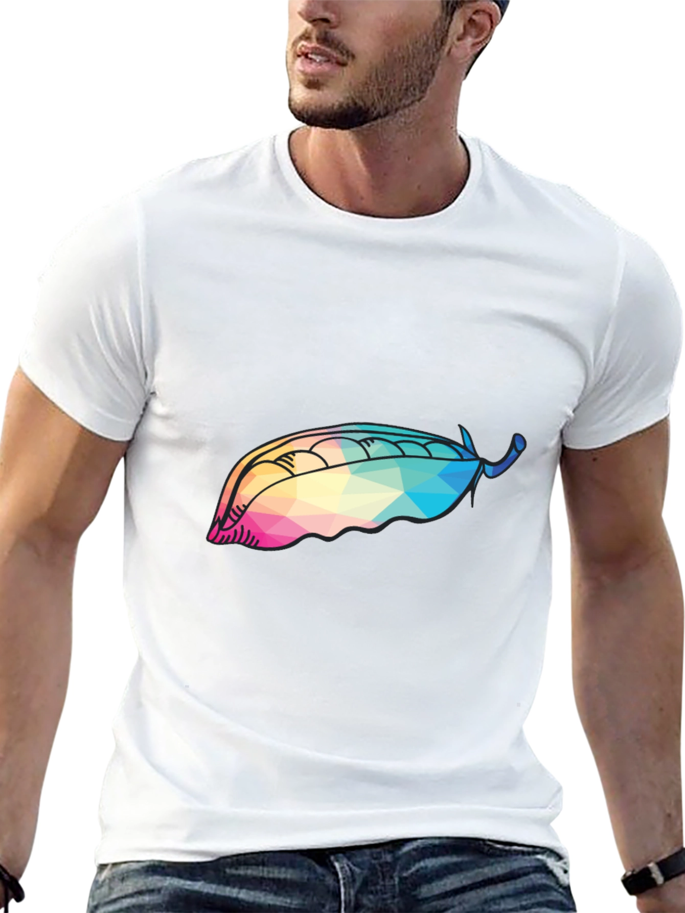 Abstract Pea Pod Graphic Tee