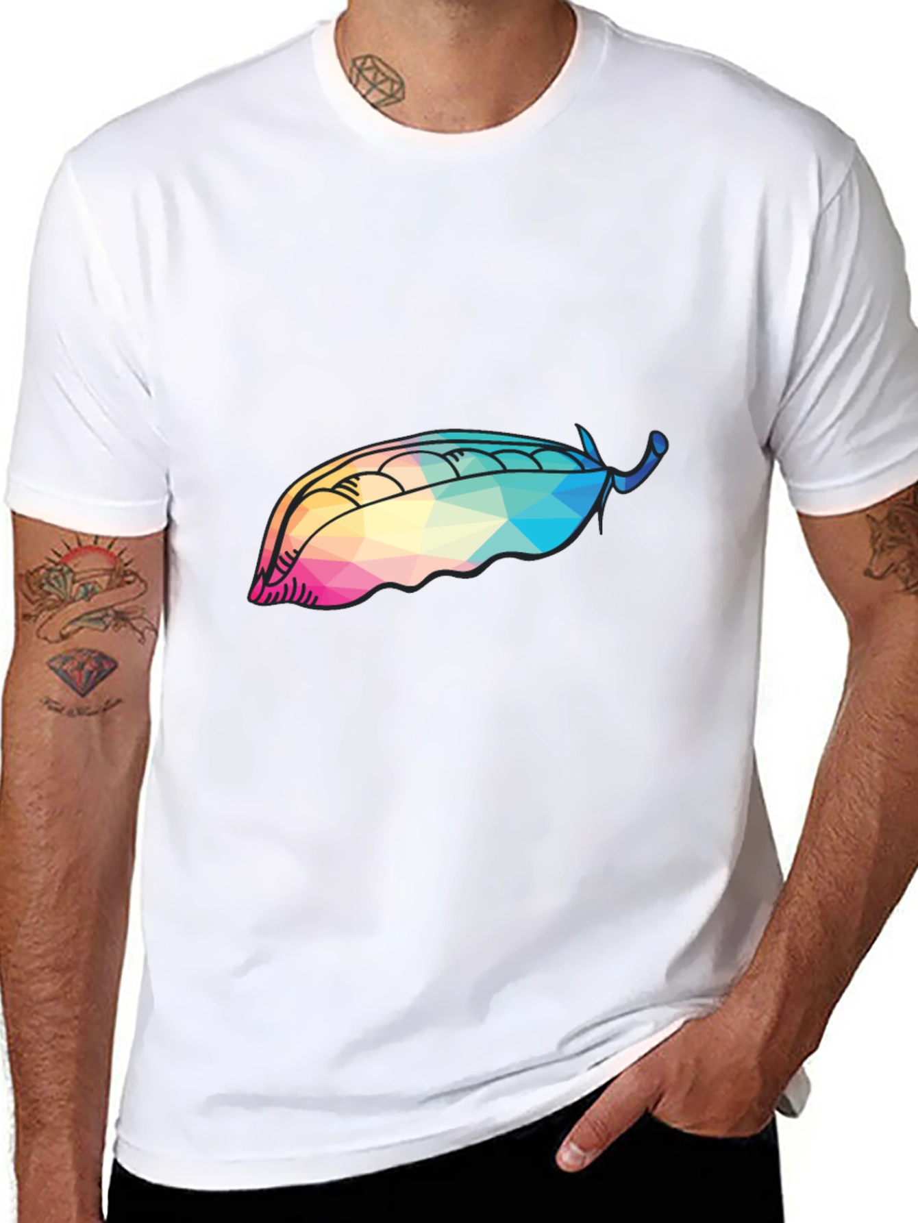 Abstract Pea Pod Graphic Tee