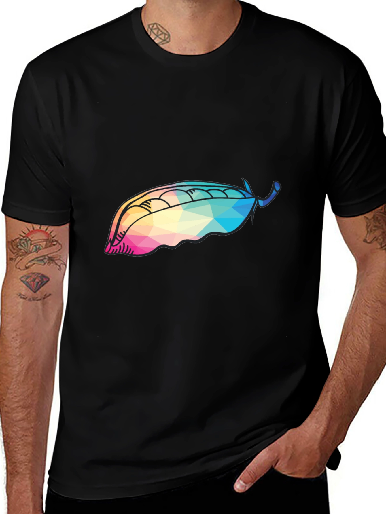 Abstract Pea Pod Graphic Tee