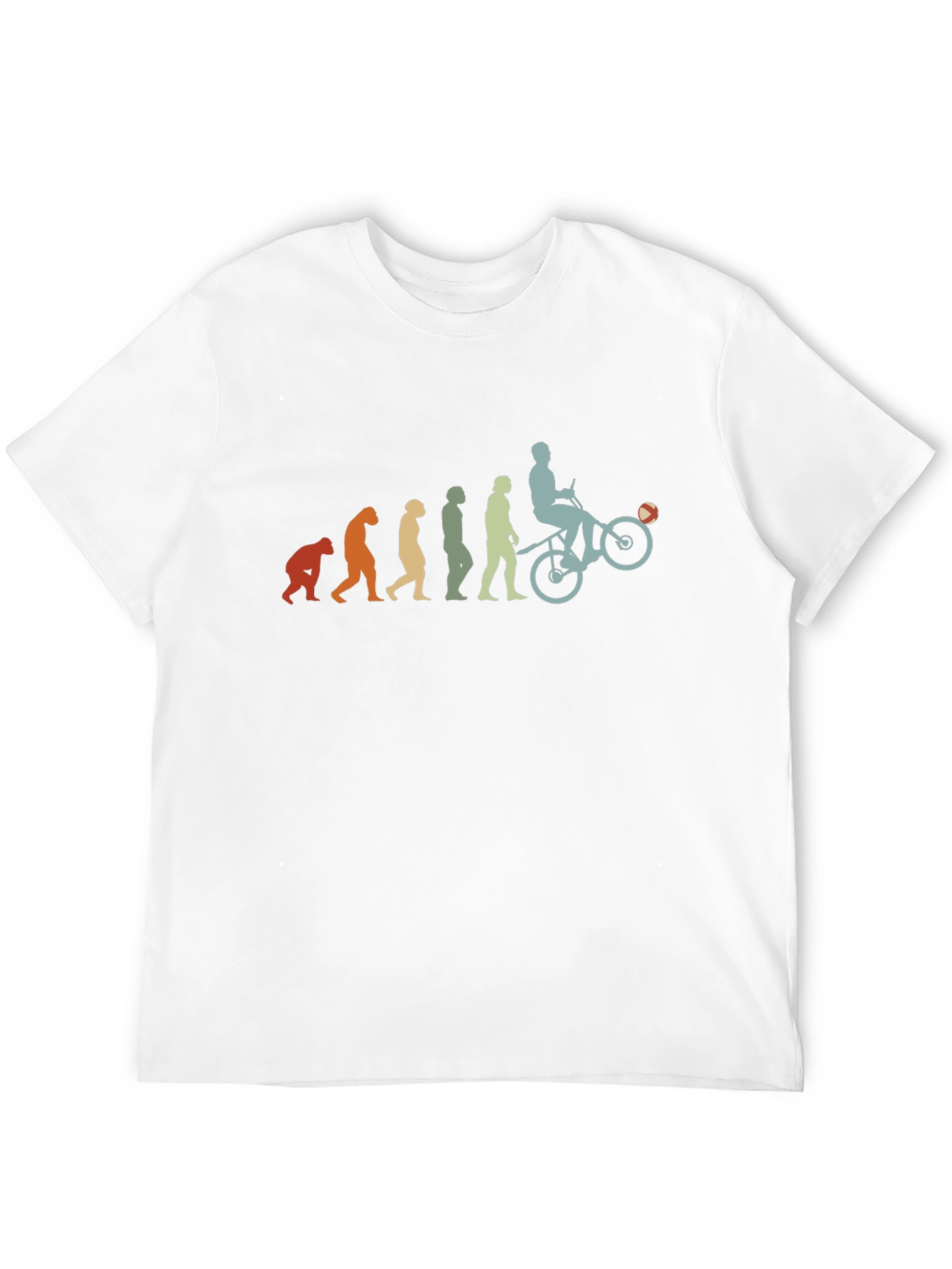 Evolution of Biker Mens Graphic Tee
