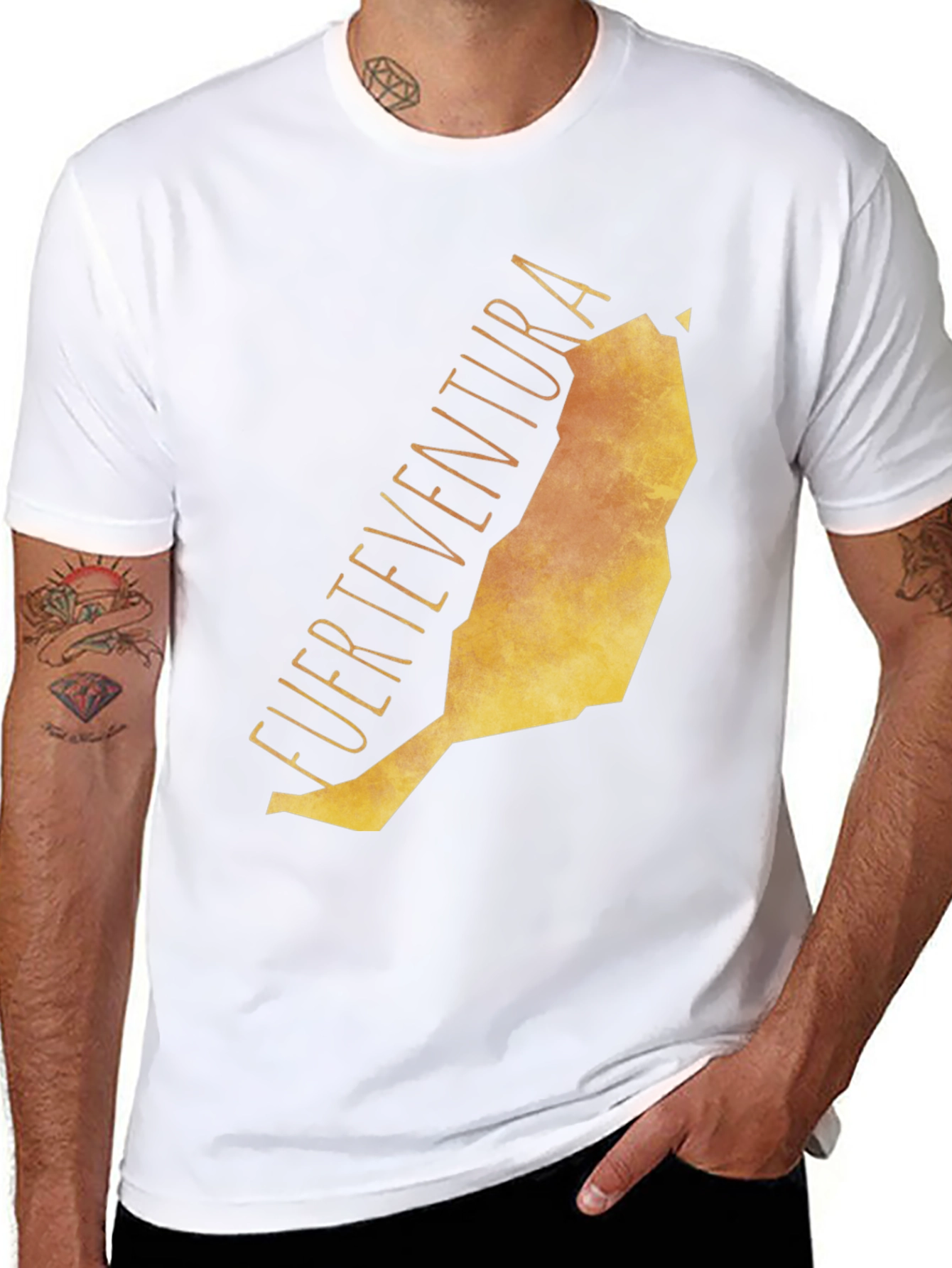 Fuerteventura Island Map Tee