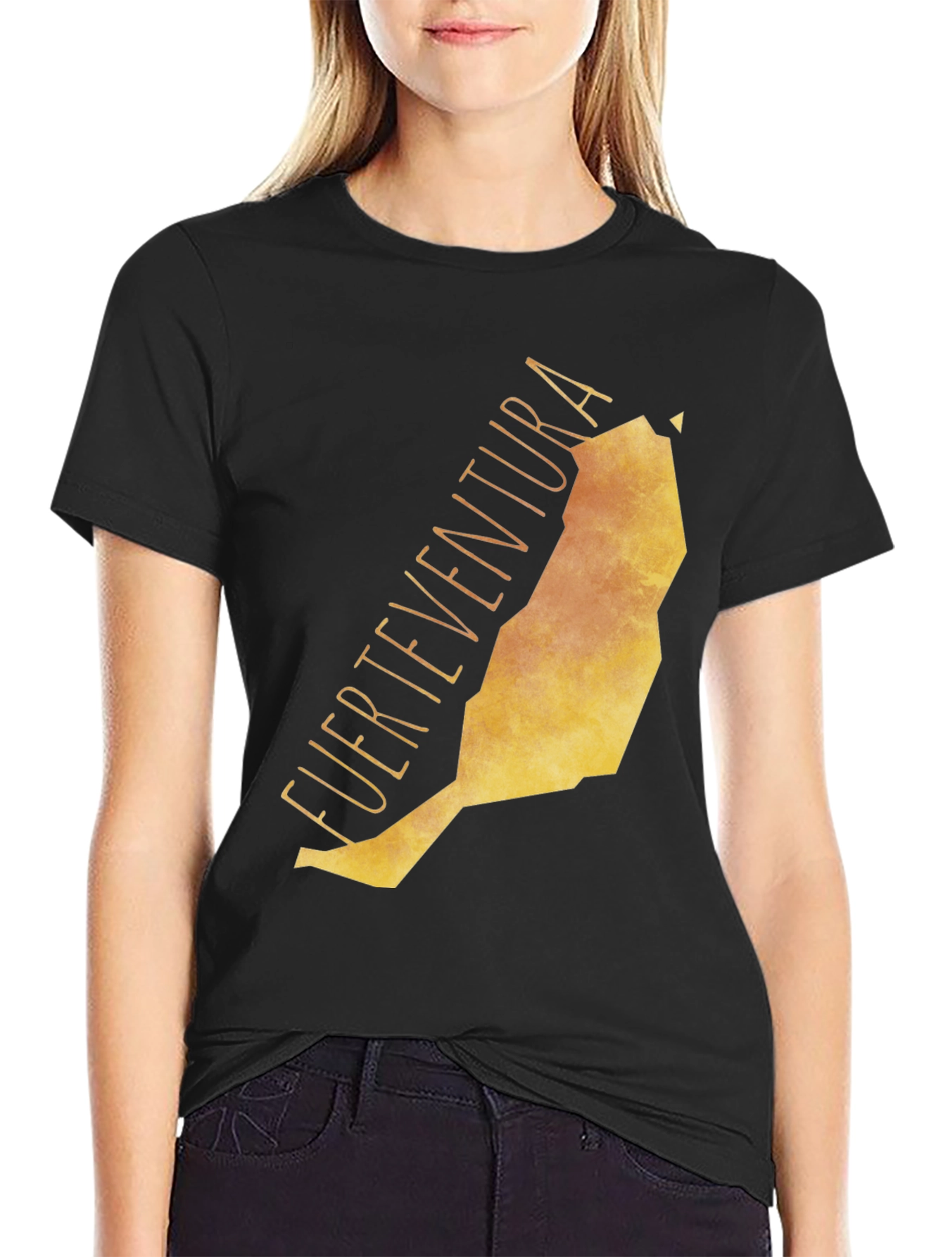 Fuerteventura Island Map Tee