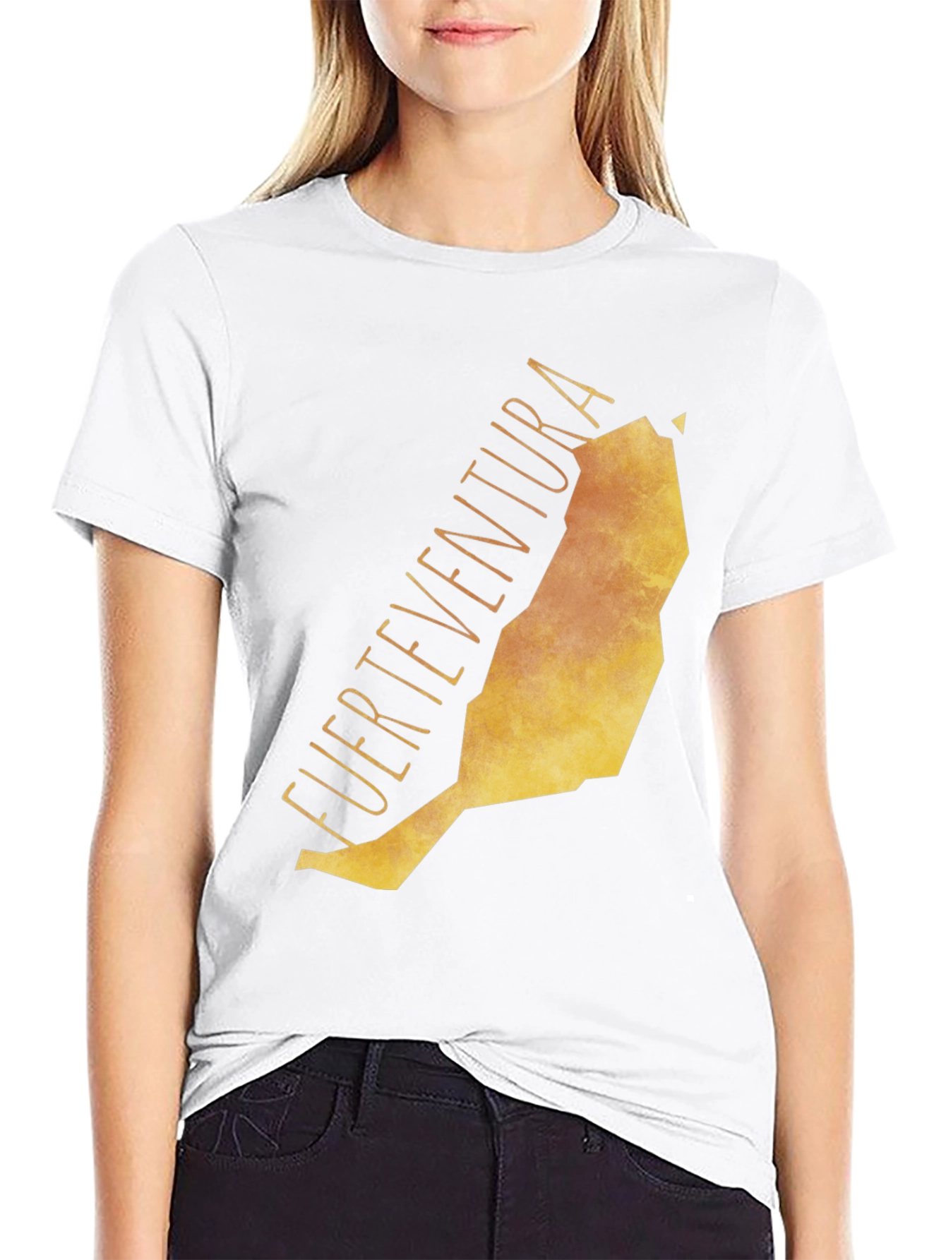 Fuerteventura Island Map Tee