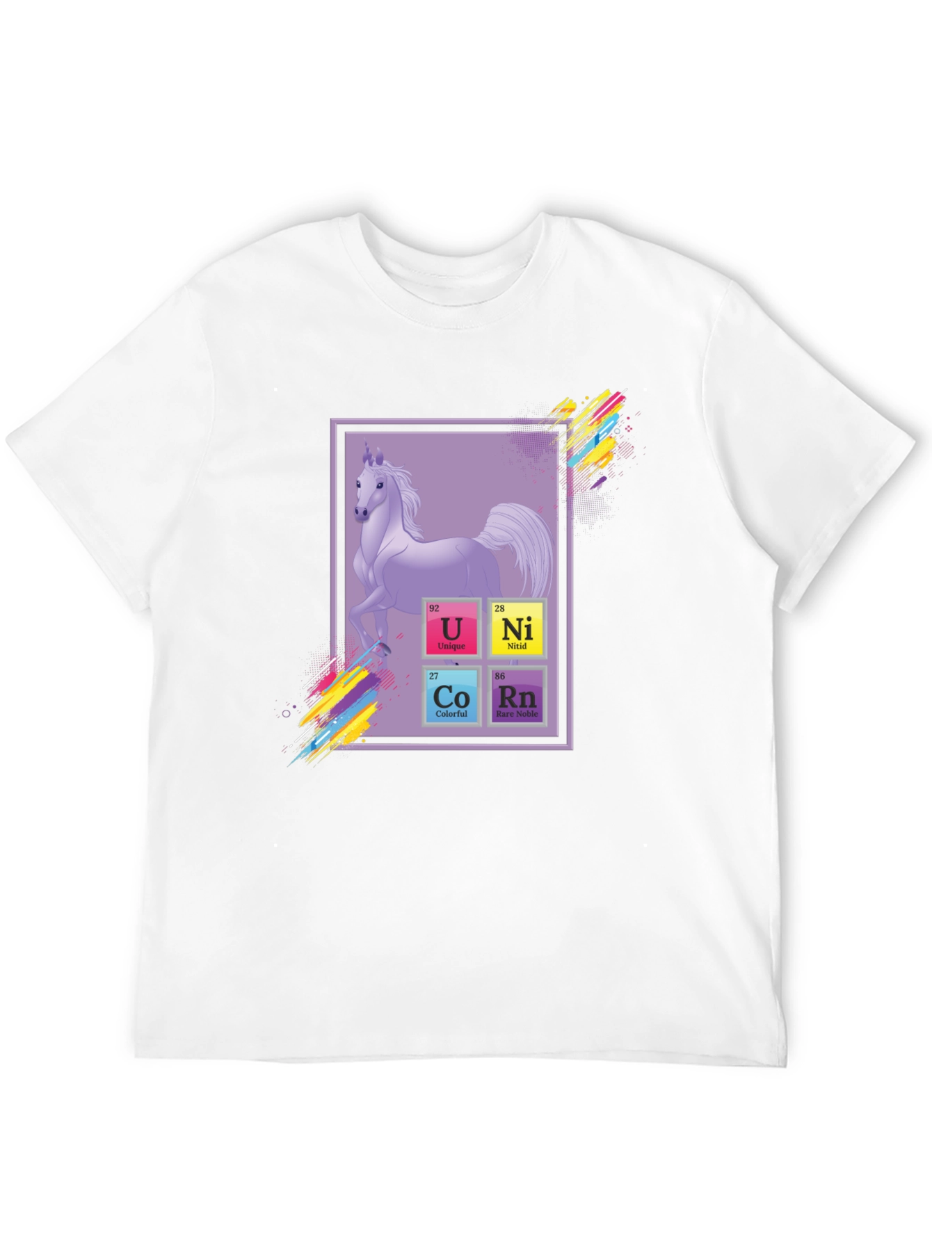Unicorn Periodic Table Graphic T-Shirt