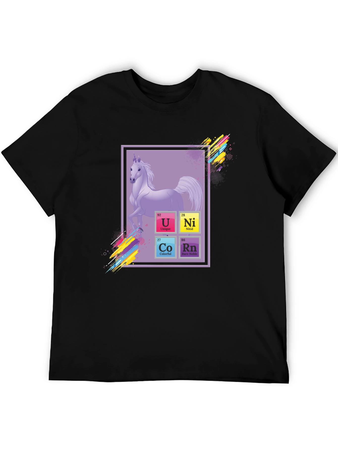 Unicorn Periodic Table Graphic T-Shirt