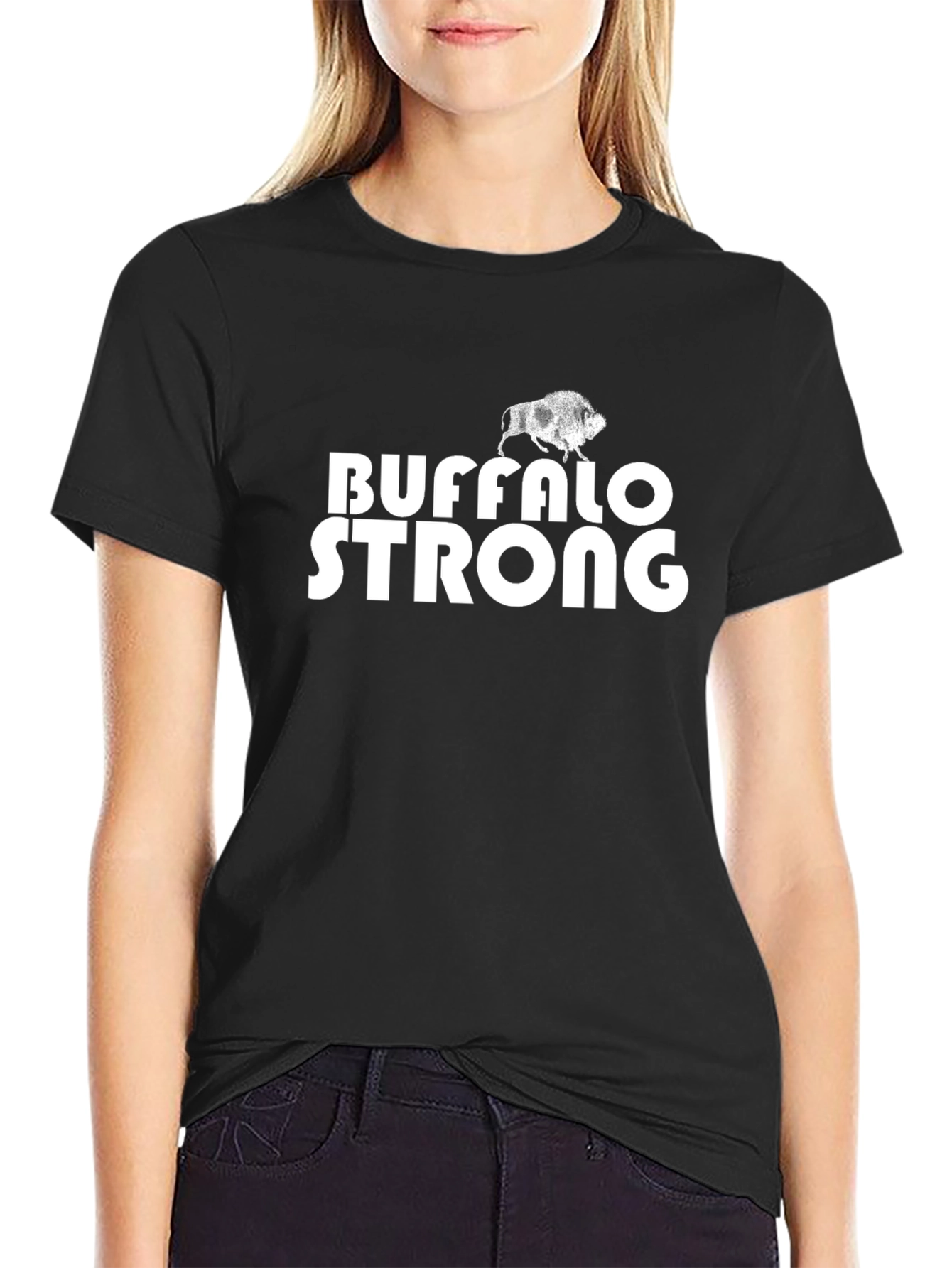 Buffalo Strong Black T-Shirt