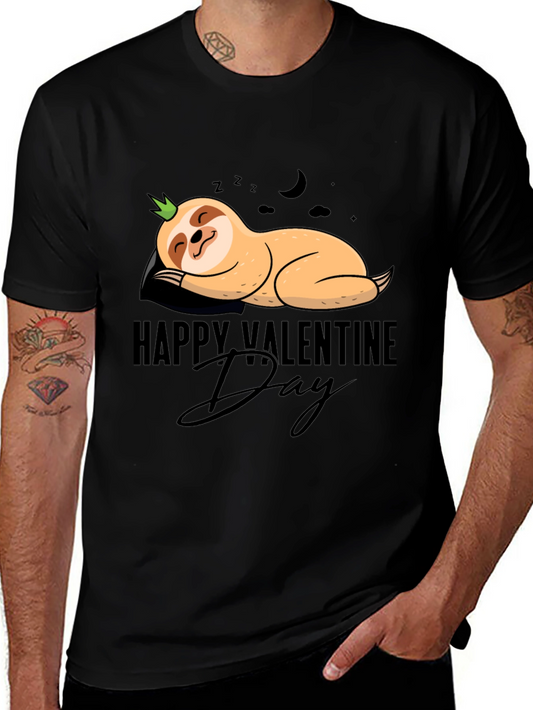 Happy Valentines Day Sloth T-Shirt - Cute and Comfy!