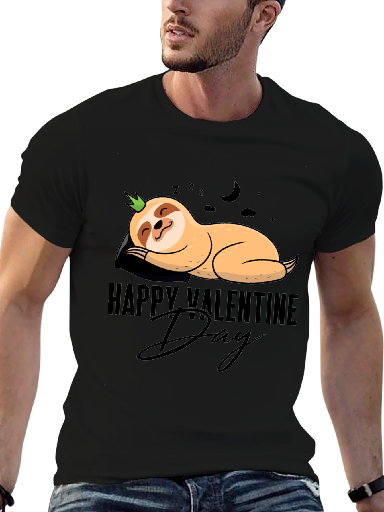 Happy Valentines Day Sloth T-Shirt - Cute and Comfy!