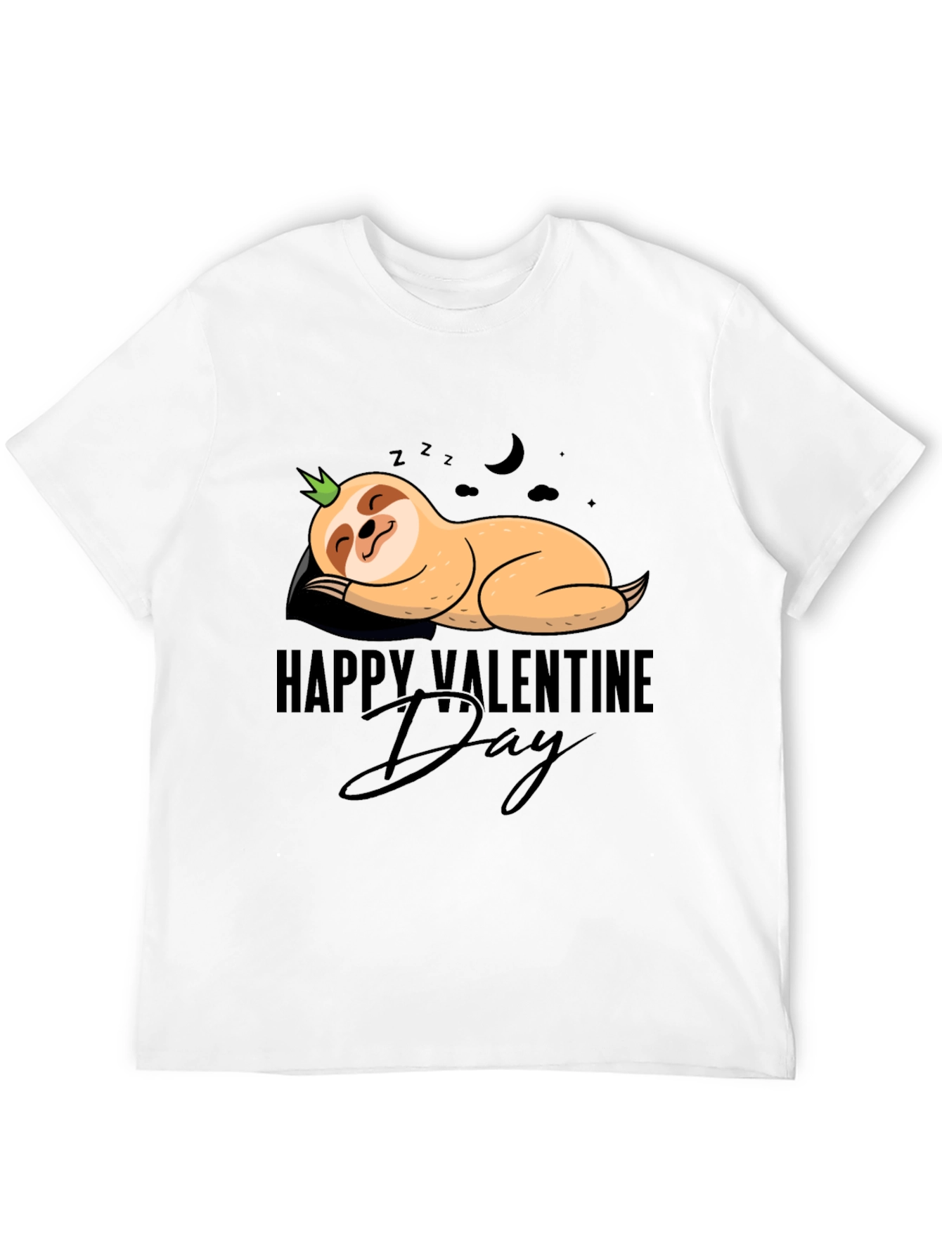 Happy Valentines Day Sloth T-Shirt - Cute and Comfy!