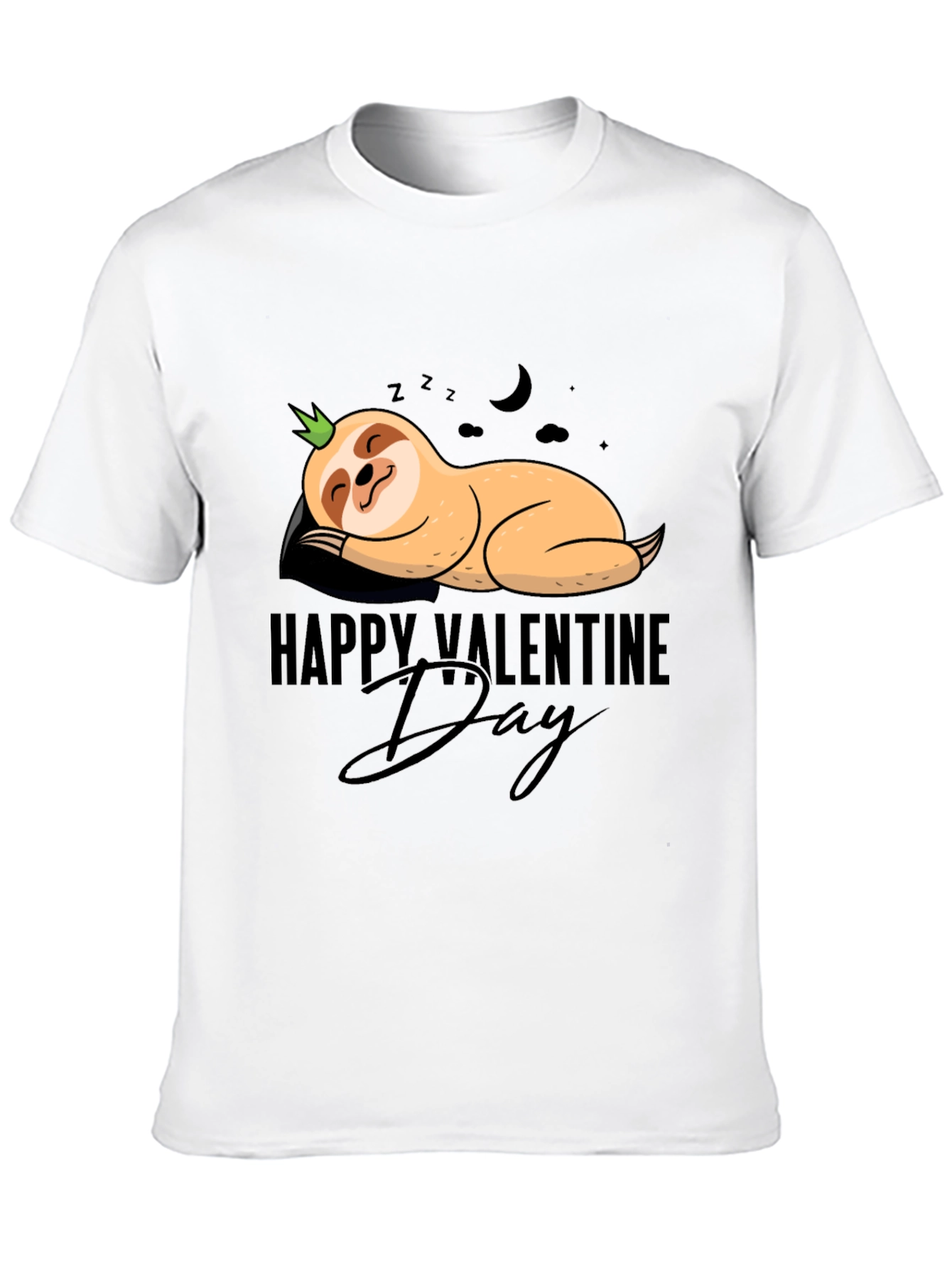 Happy Valentines Day Sloth T-Shirt - Cute and Comfy!