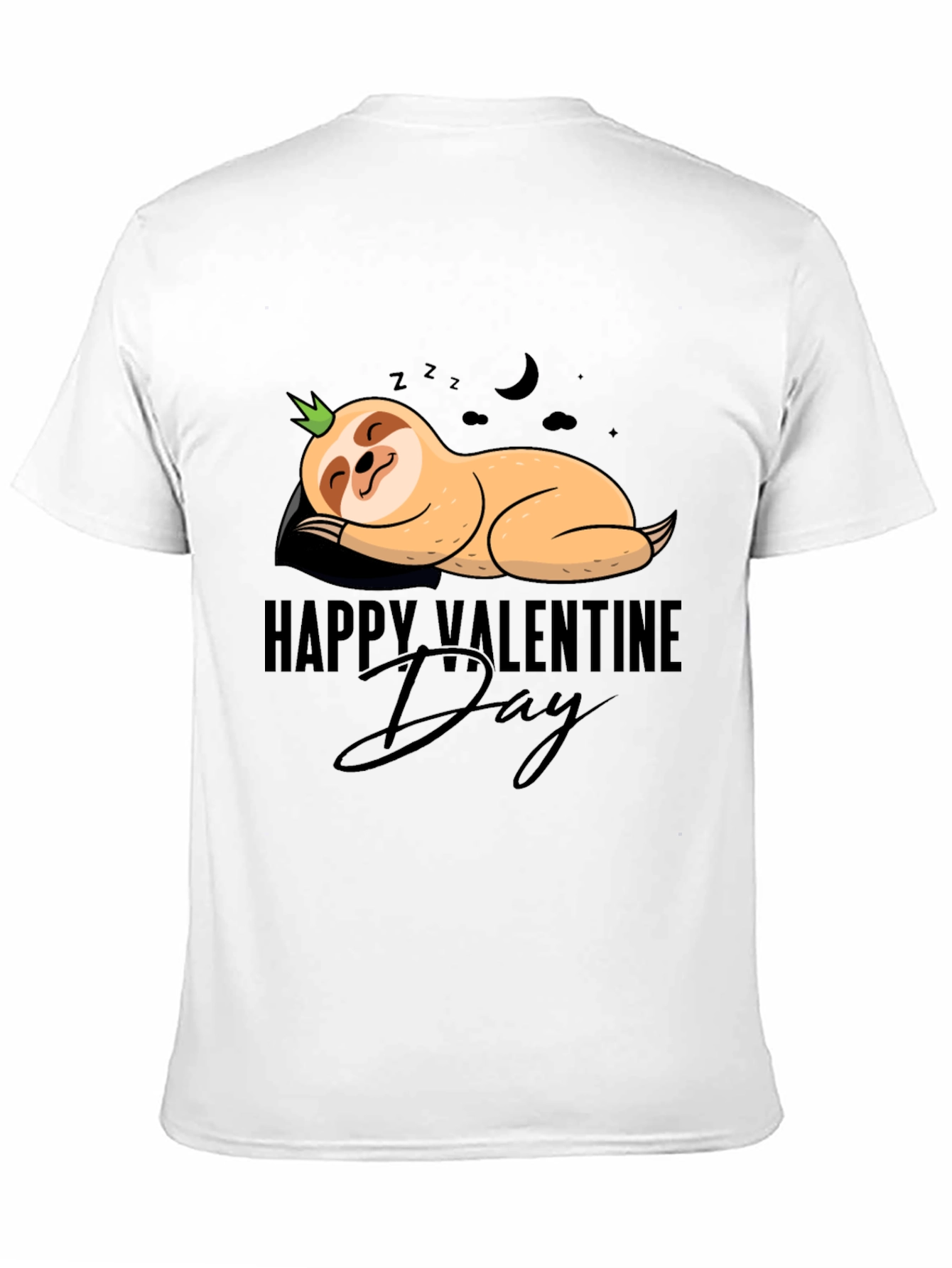 Happy Valentines Day Sloth T-Shirt - Cute and Comfy!