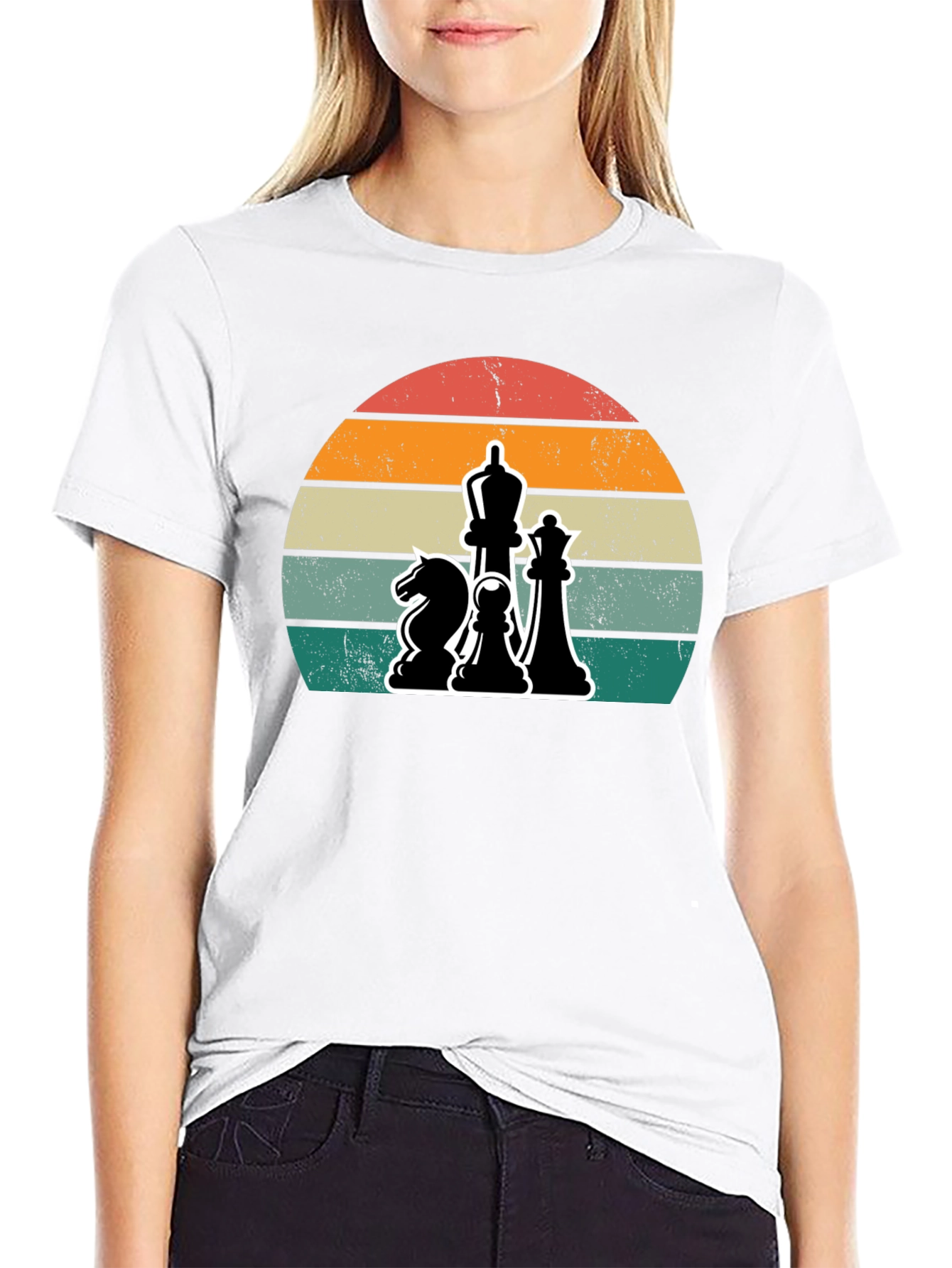Chess Sunset Graphic Tee - Stylish Comfort