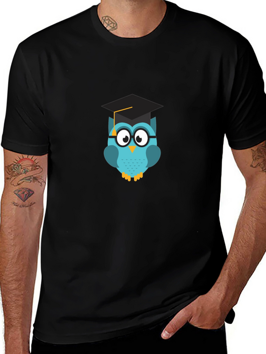 Graduation Owl T-Shirt - Black