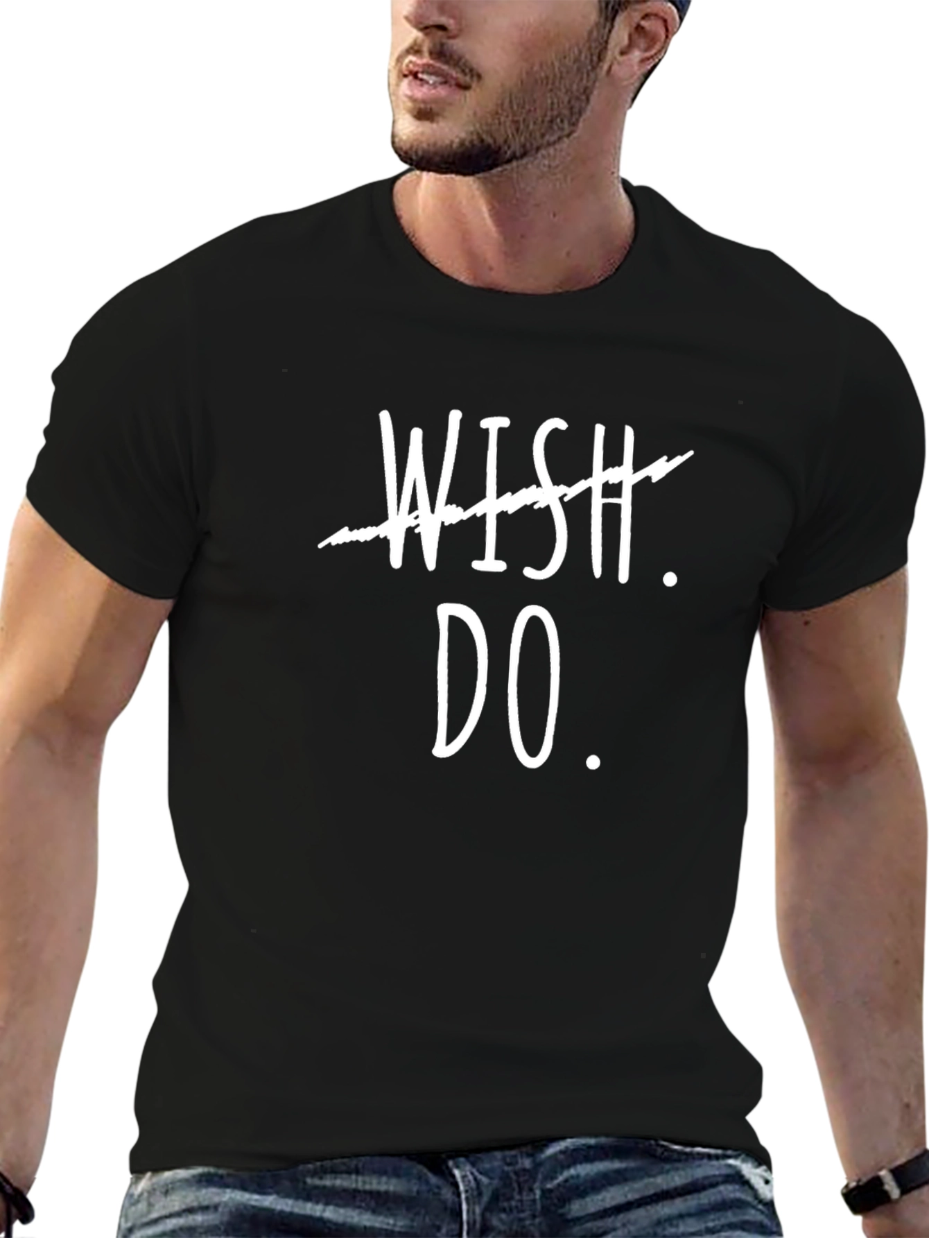 Wish Do Black Graphic T-Shirt