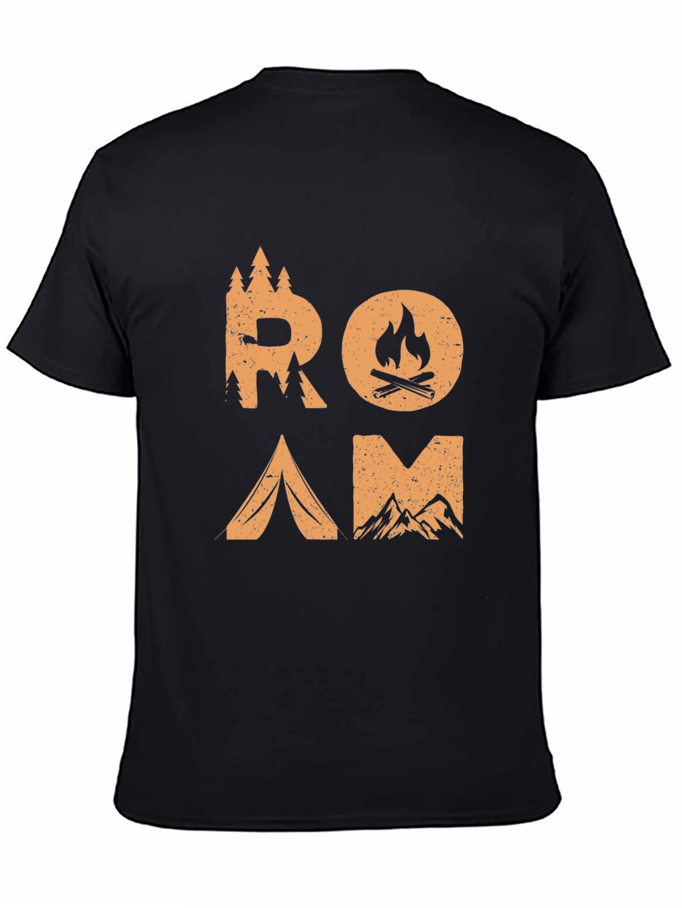 Roam Adventure Graphic Tee - Black Camping Shirt