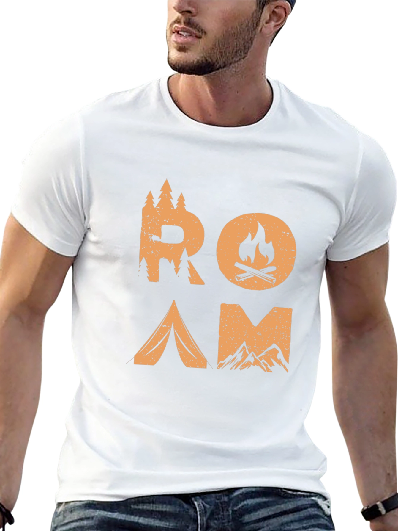 Roam Adventure Graphic Tee - Black Camping Shirt
