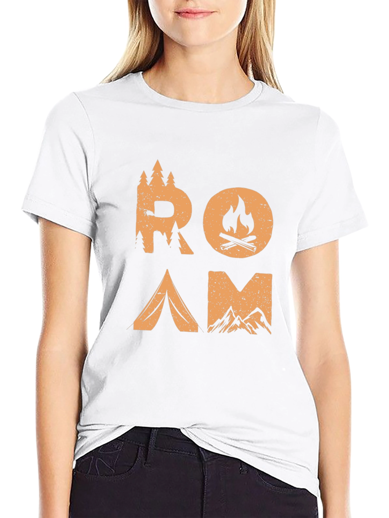 Roam Adventure Graphic Tee - Black Camping Shirt