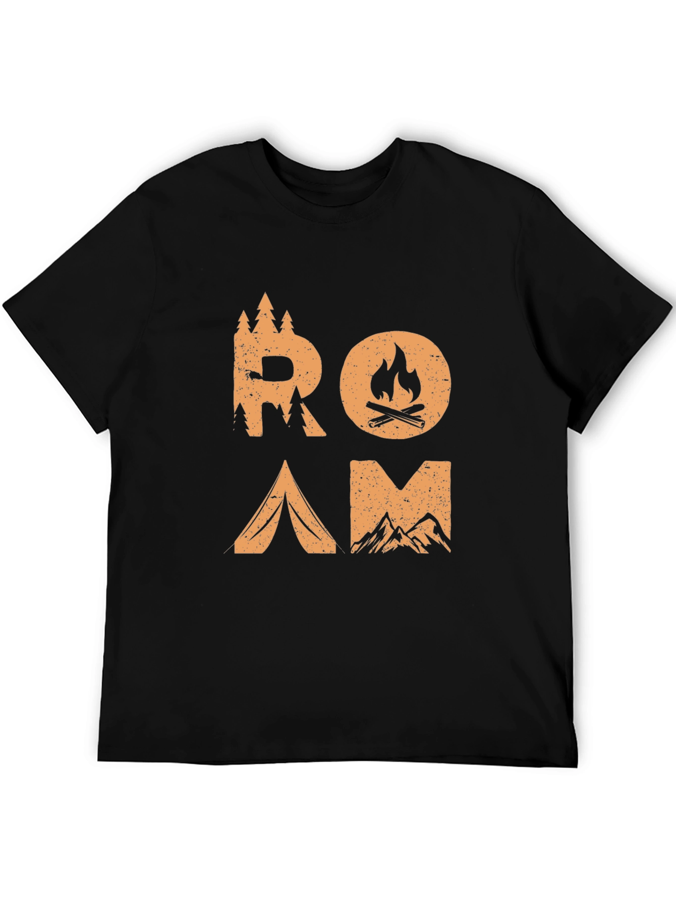 Roam Adventure Graphic Tee - Black Camping Shirt