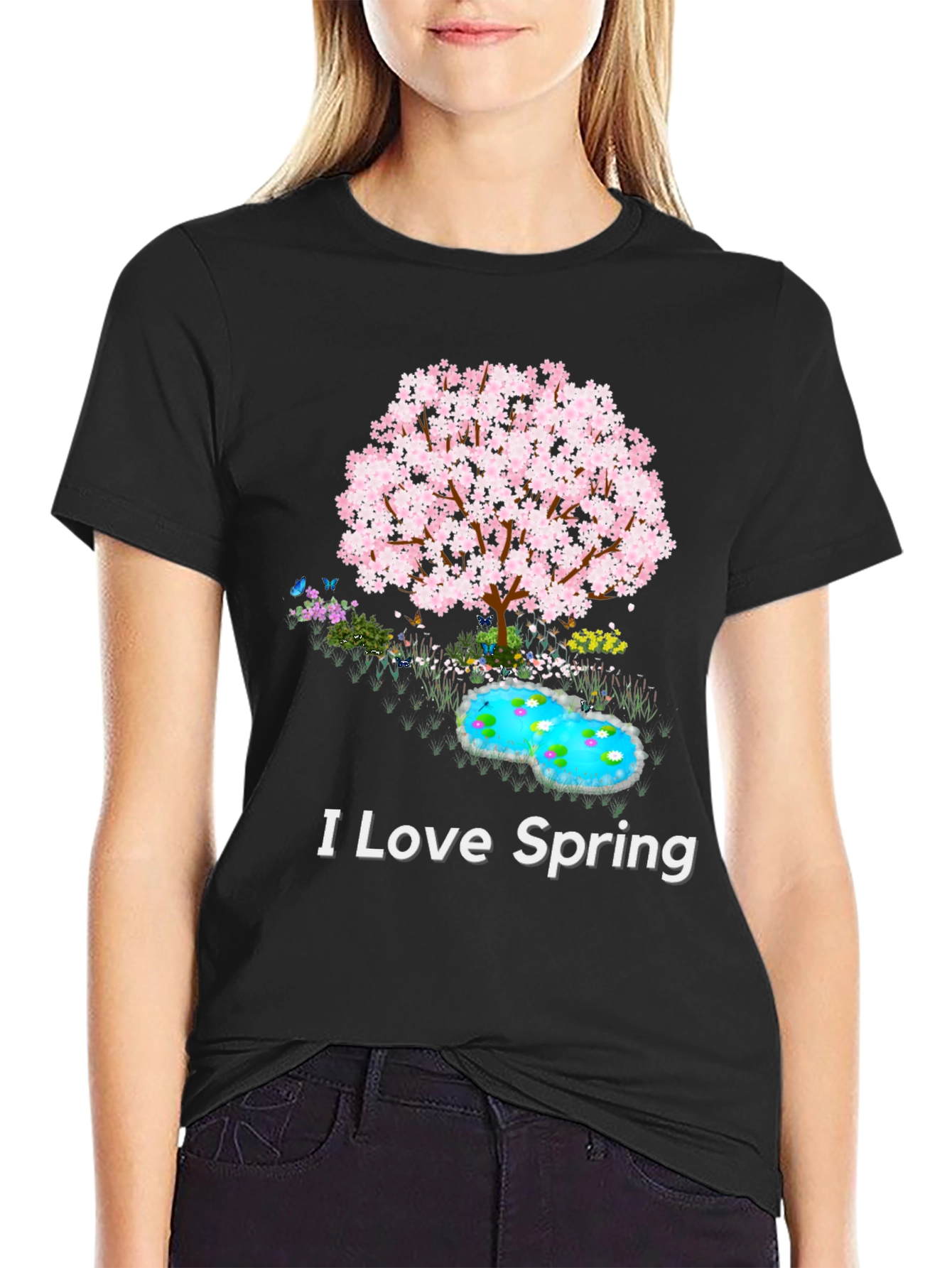 I Love Spring Graphic T-Shirt