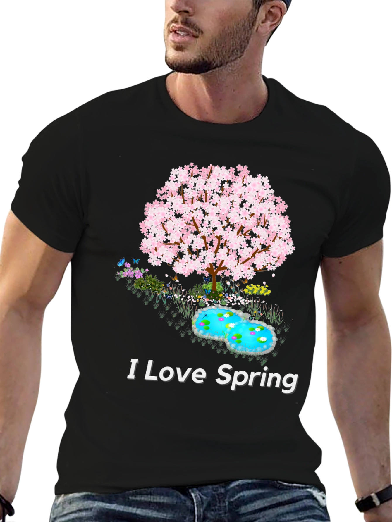 I Love Spring Graphic T-Shirt