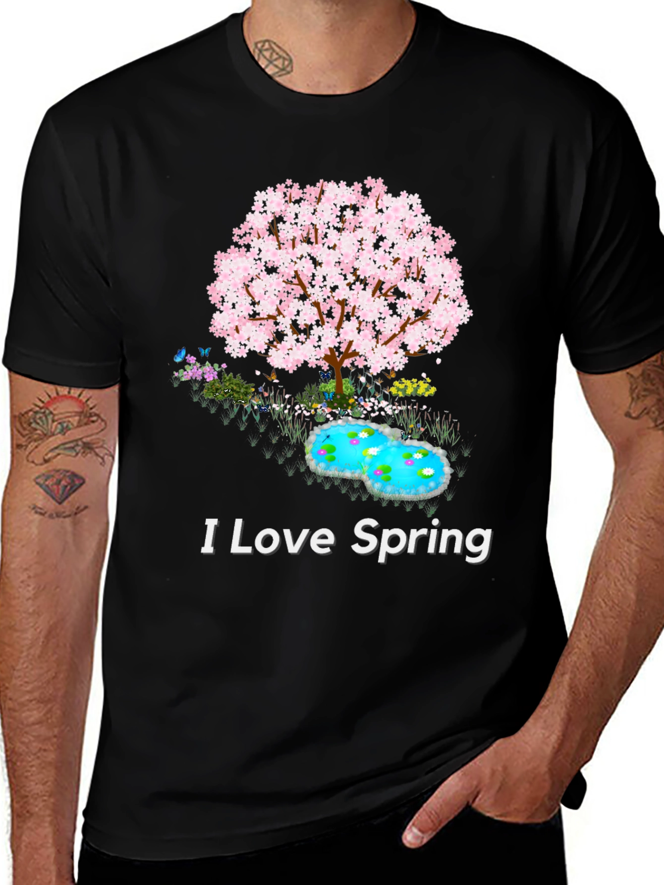 I Love Spring Graphic T-Shirt