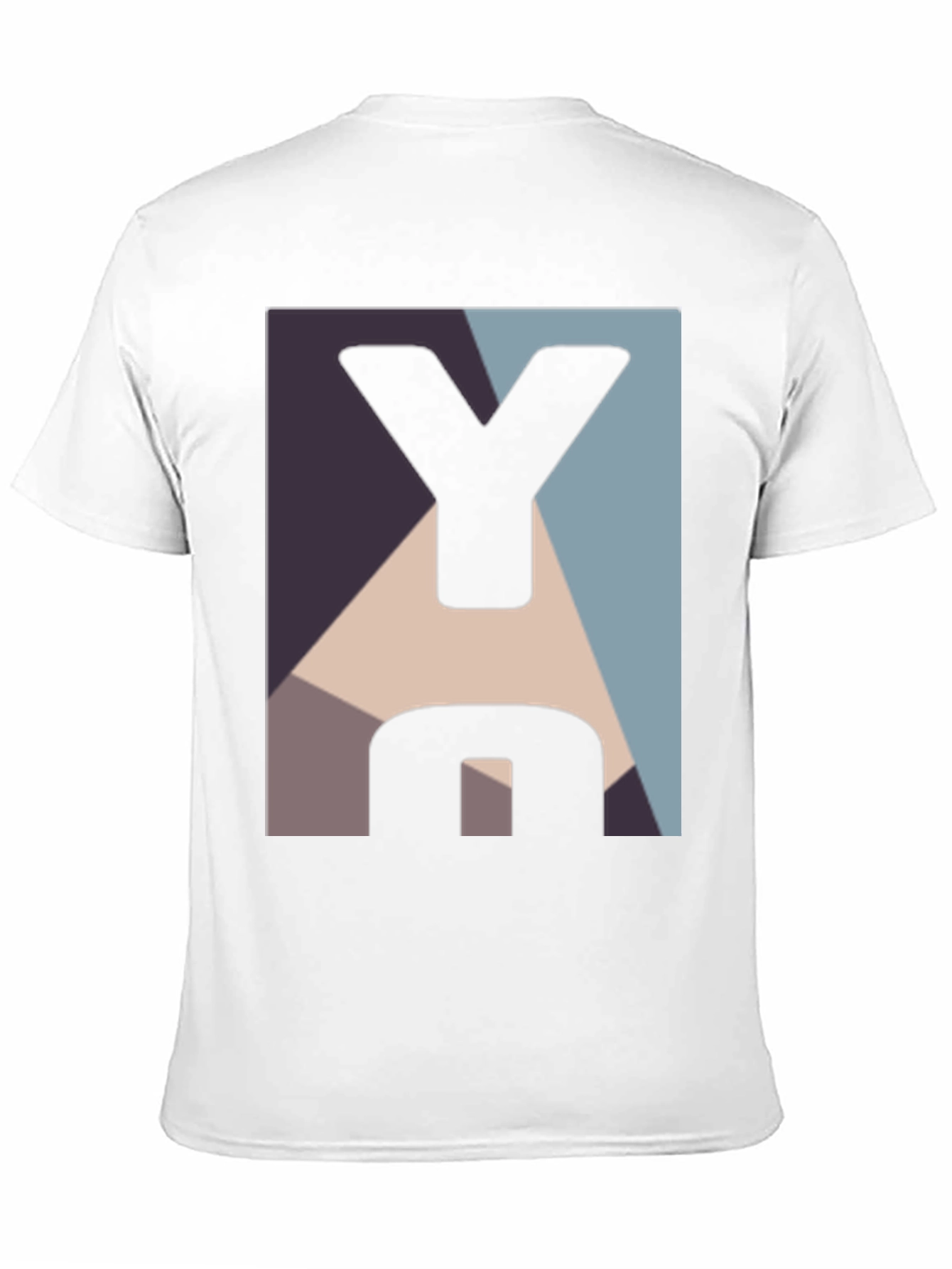Geometric Y Graphic Black T-Shirt