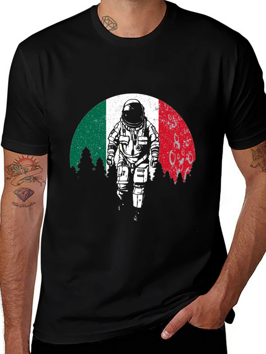 Astronaut T-Shirt: Italian Flag Design