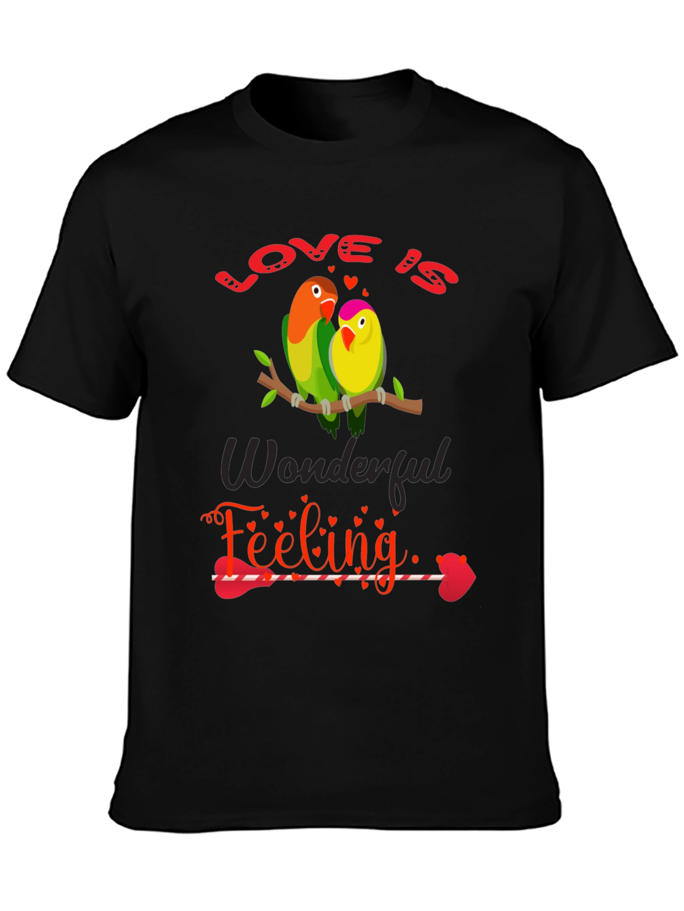Love Birds Graphic Tee - Wonderful Feeling