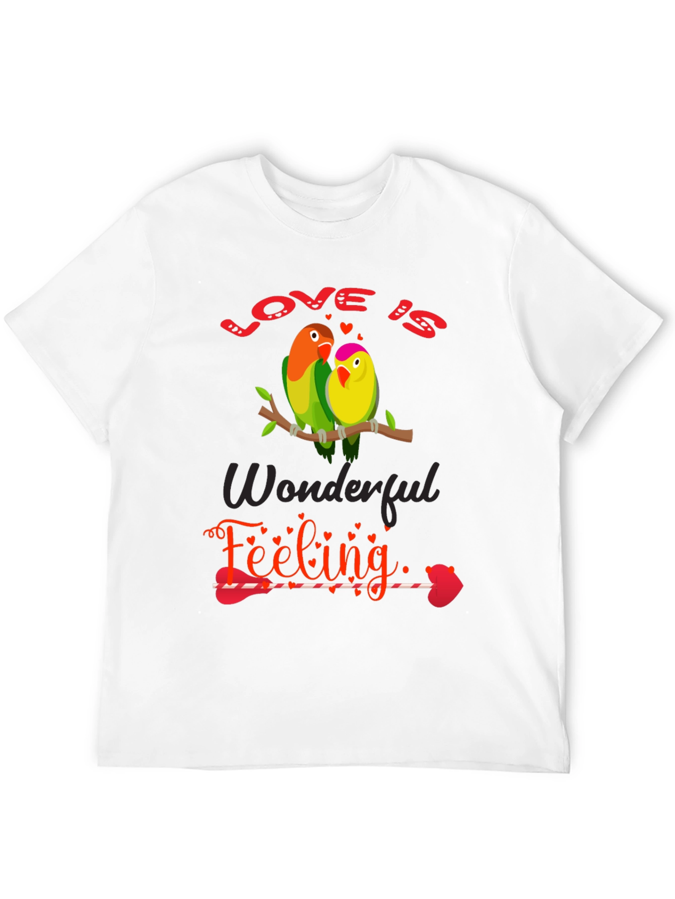 Love Birds Graphic Tee - Wonderful Feeling
