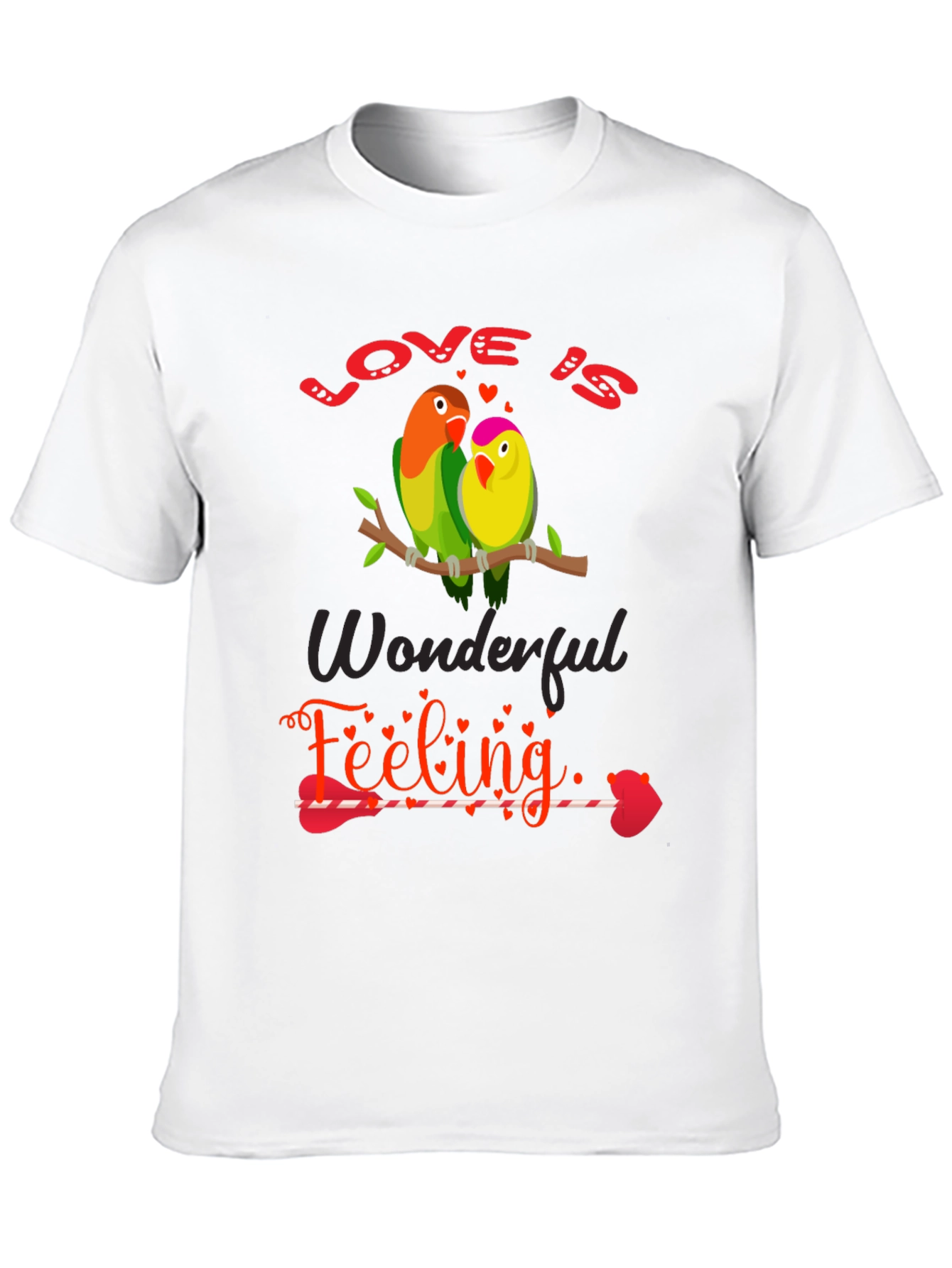 Love Birds Graphic Tee - Wonderful Feeling